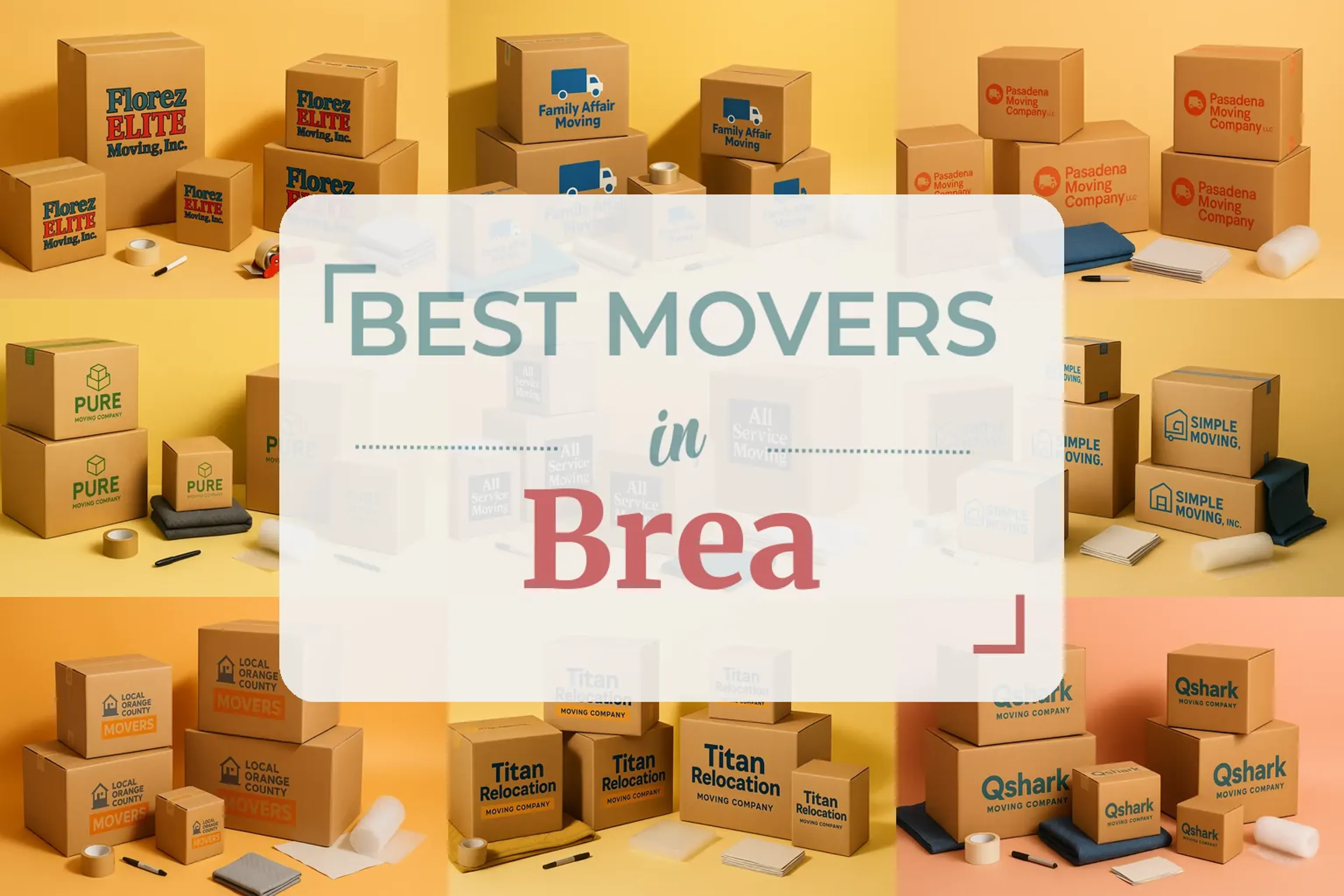 Side-by-side comparison of Brea moving companies