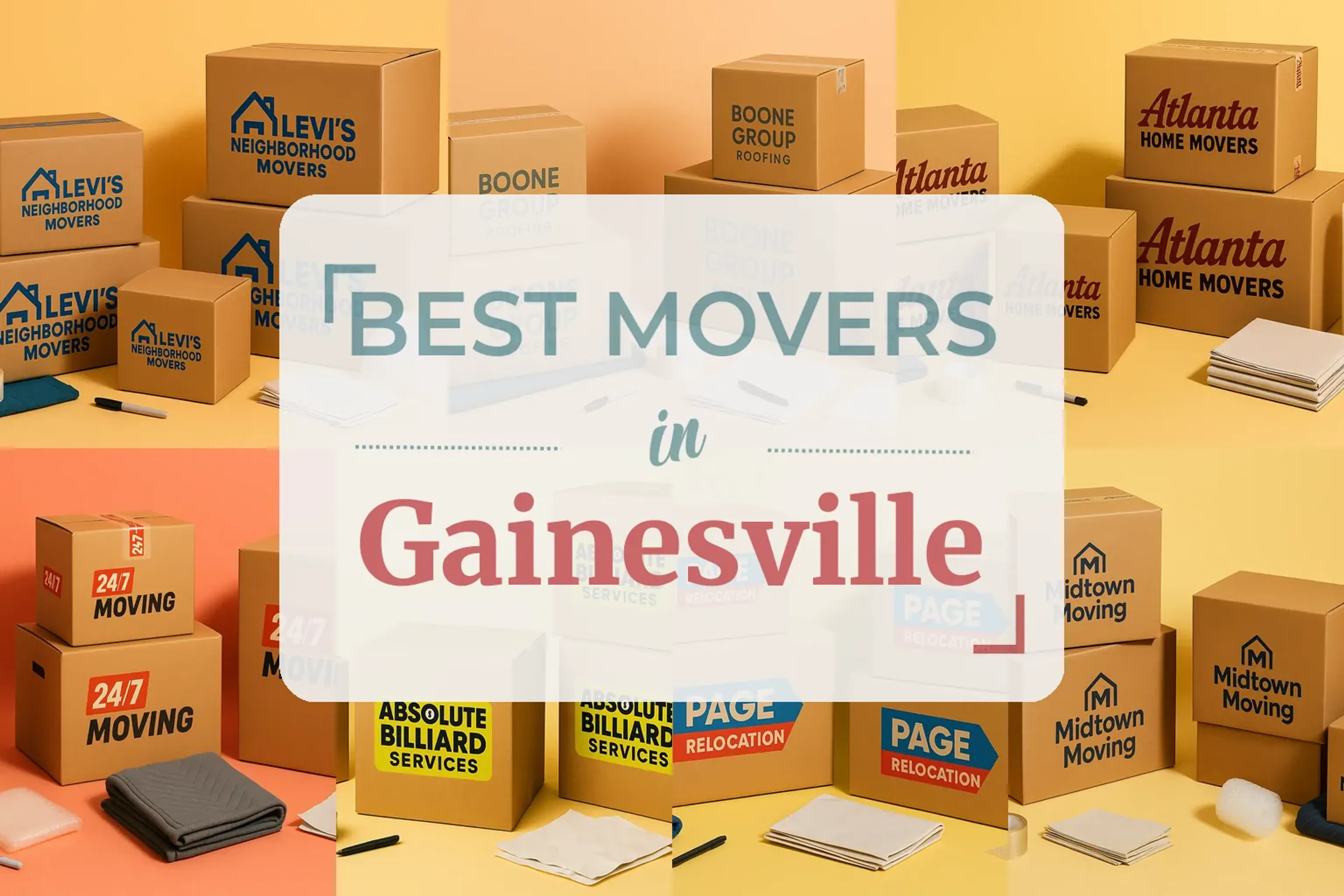 Side-by-side comparison of Gainesville moving companies