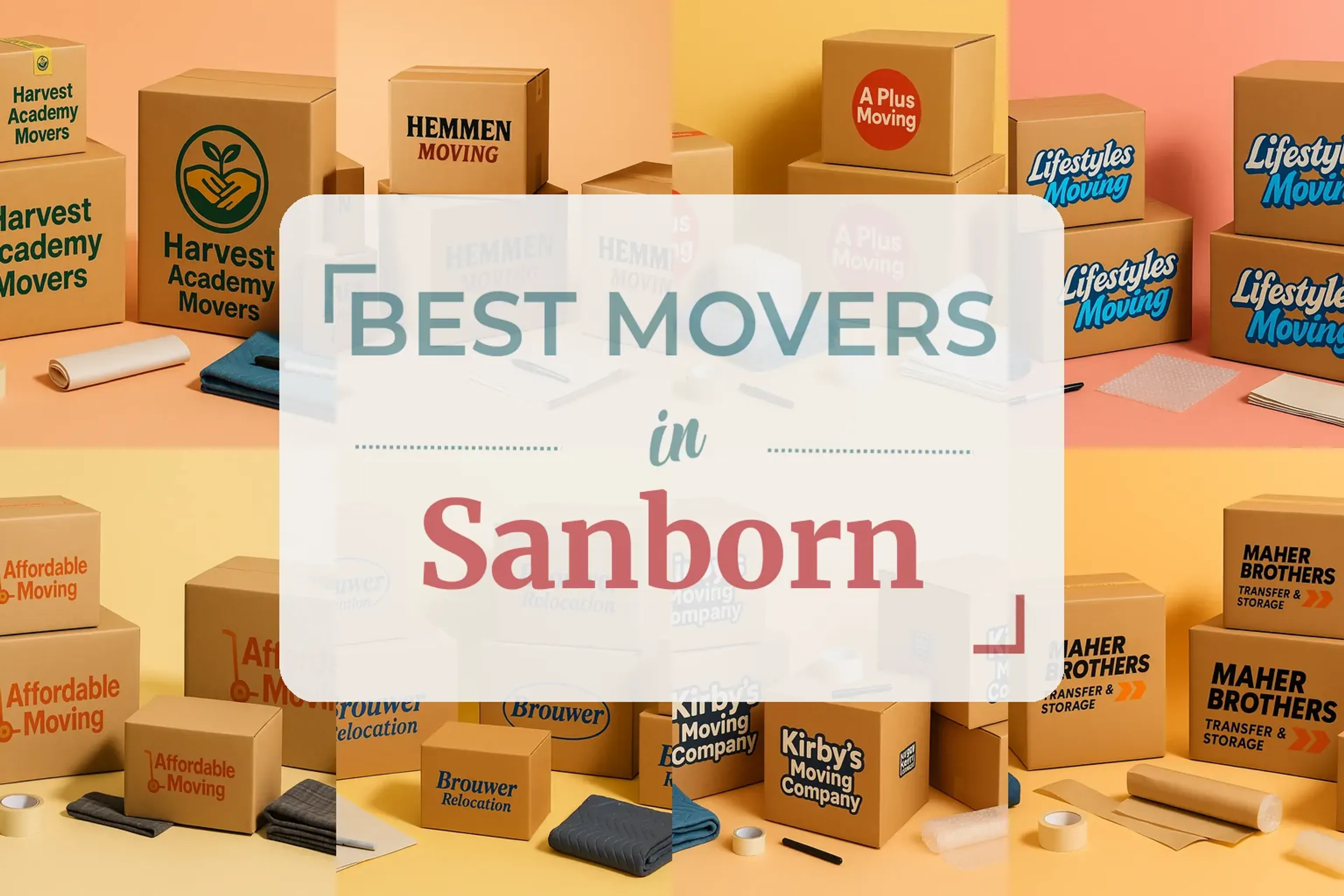 Side-by-side comparison of Sanborn moving companies