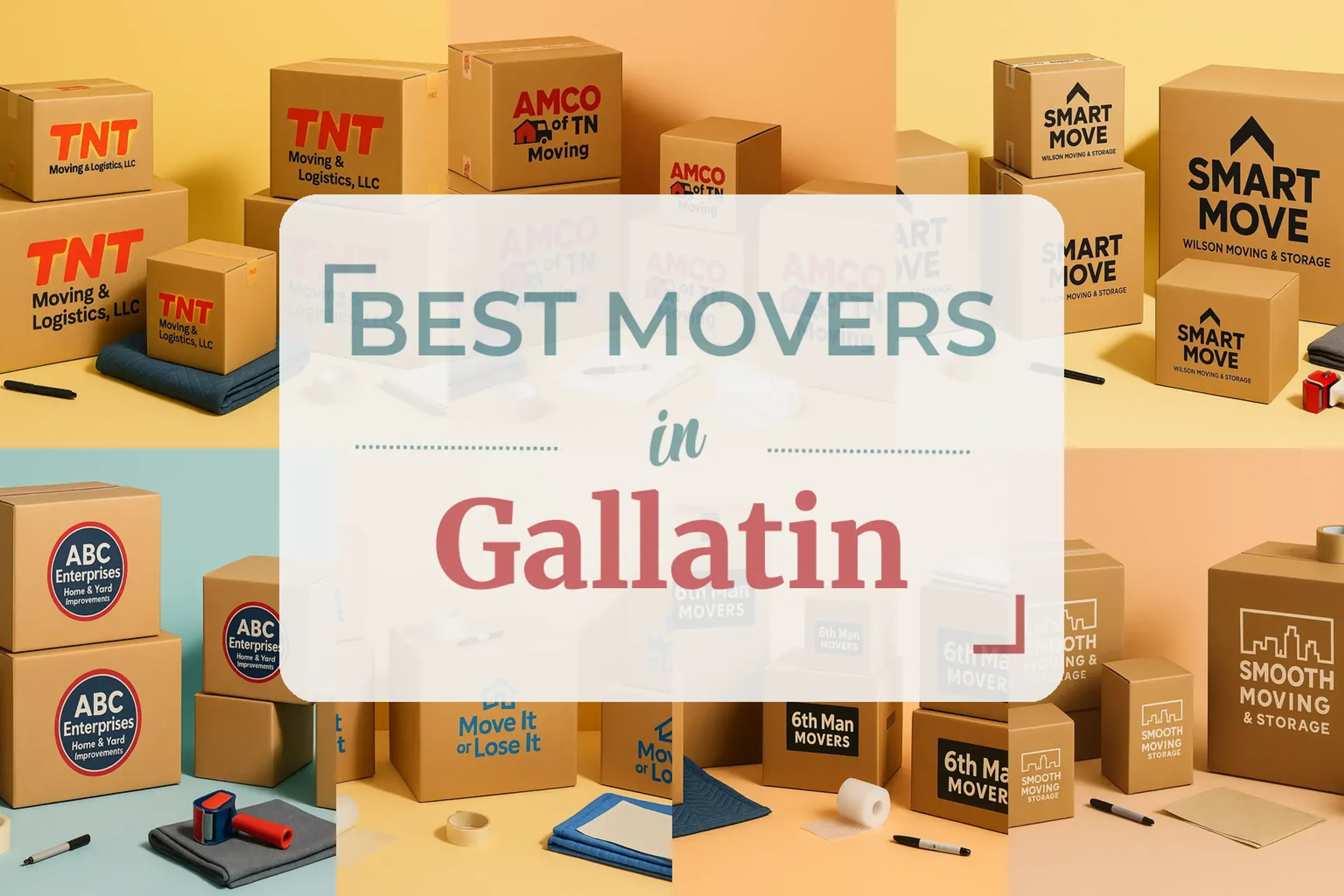 Side-by-side comparison of Gallatin moving companies