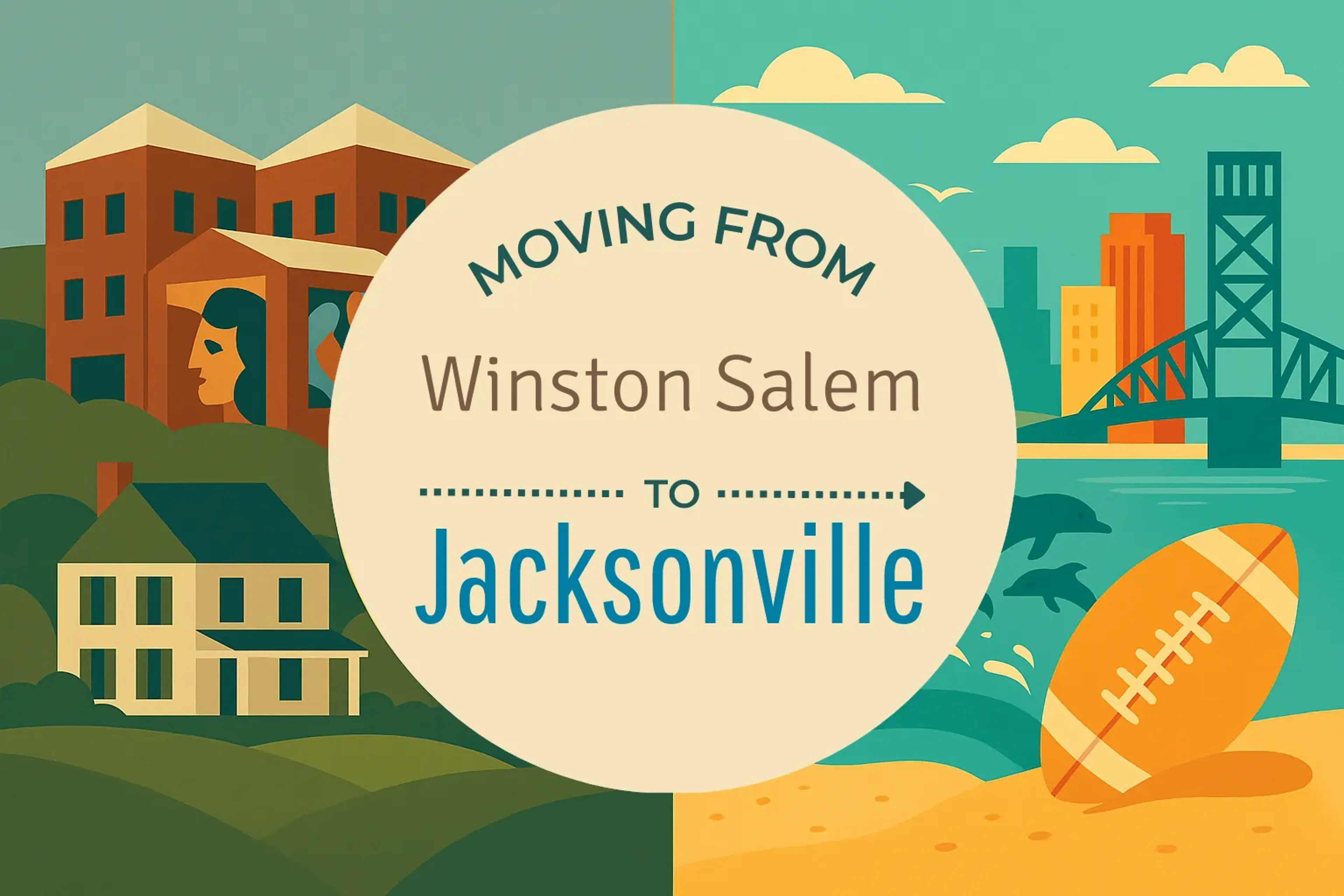 Side-by-side comparison of Winston Salem to Jacksonville moving companies