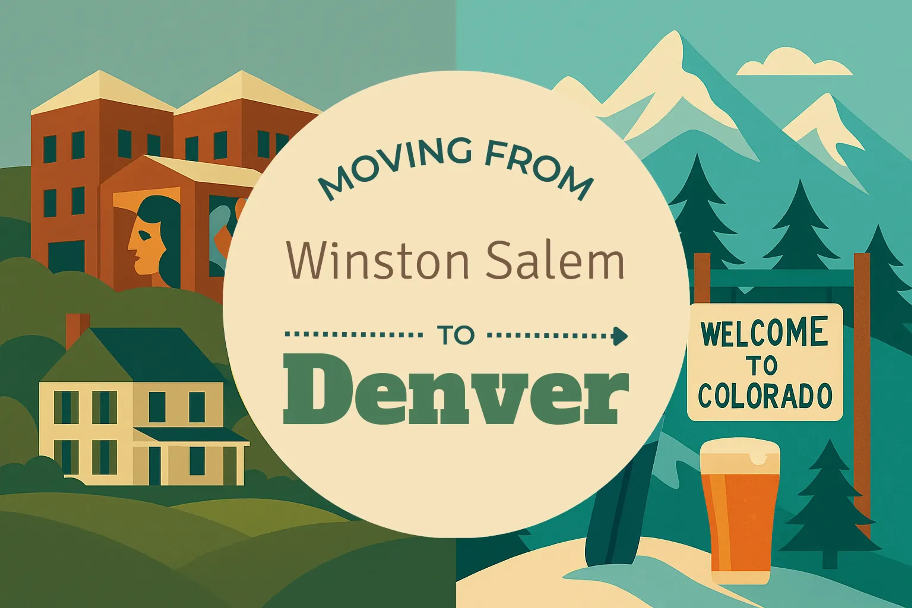 Side-by-side comparison of Winston Salem to Denver moving companies