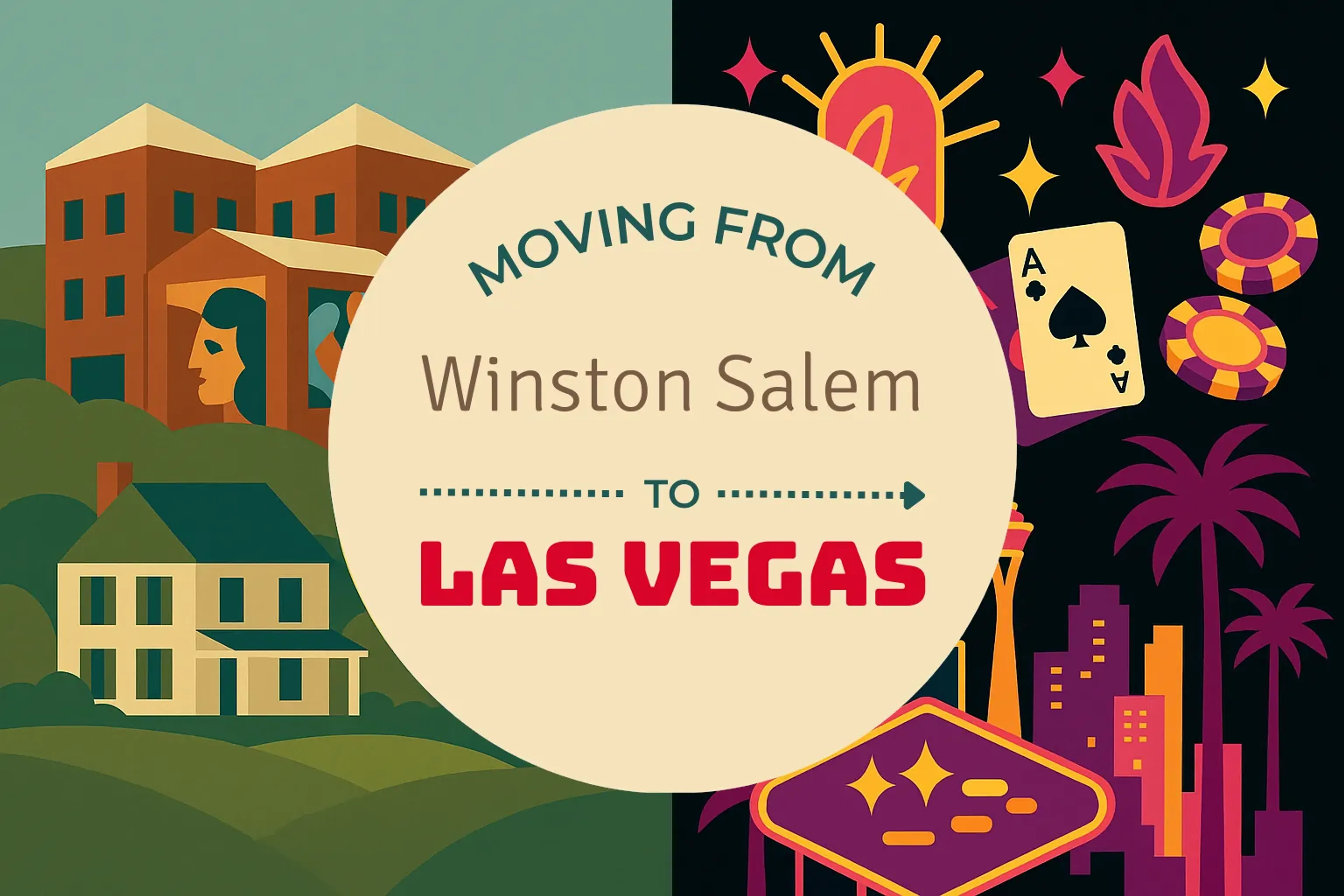 Side-by-side comparison of Winston Salem to Las Vegas moving companies