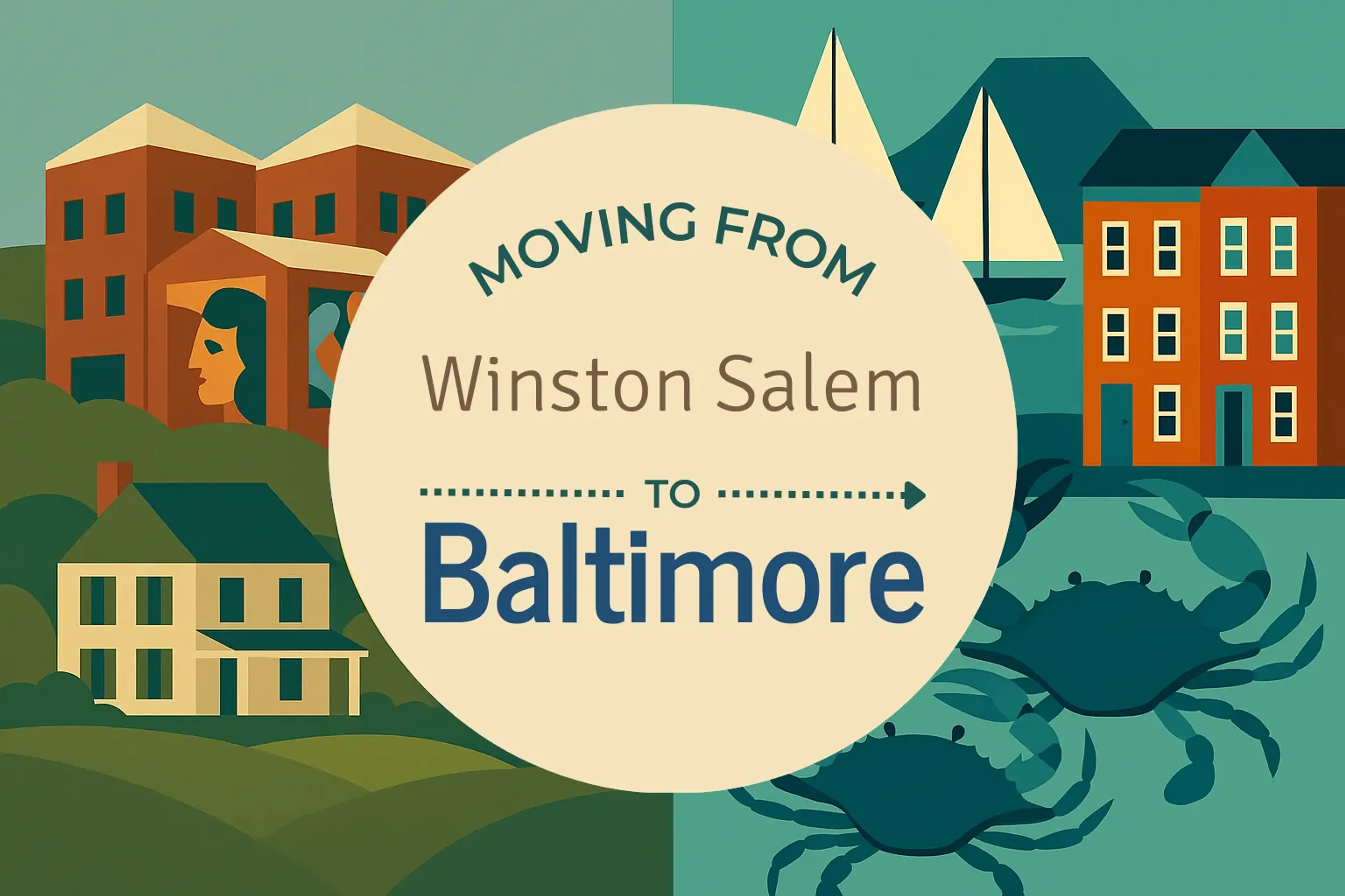 Side-by-side comparison of Winston Salem to Baltimore moving companies
