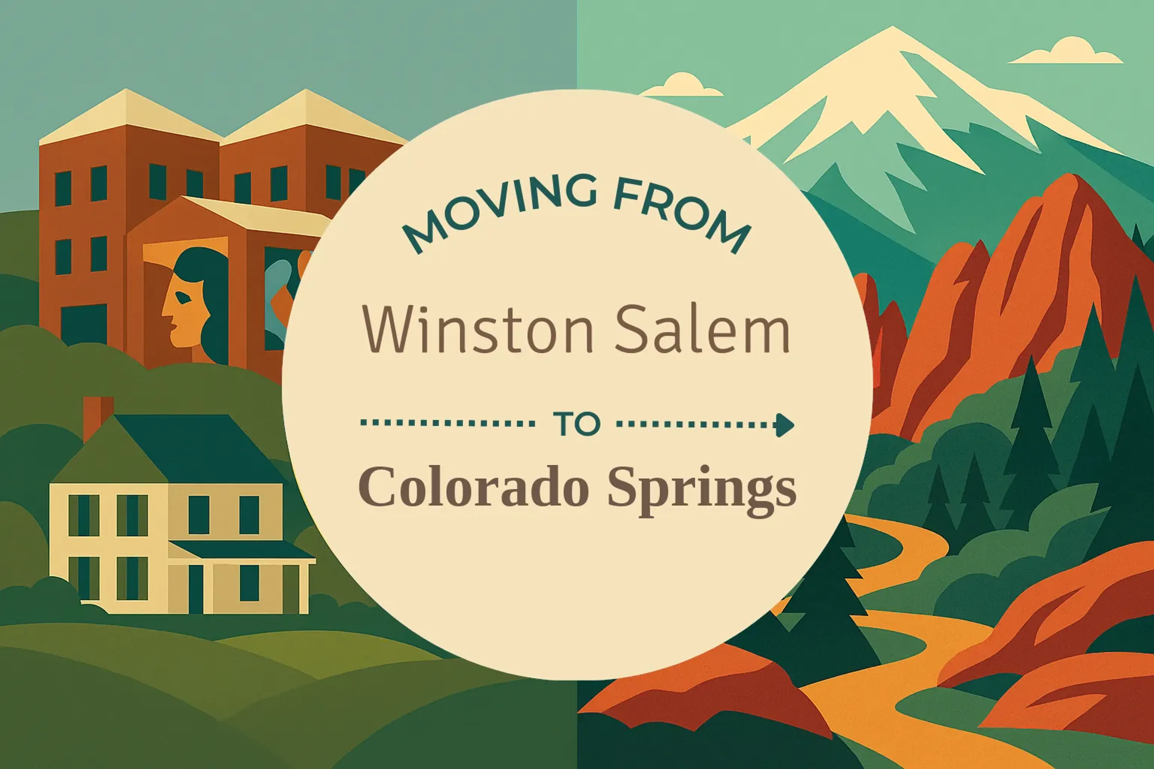 Side-by-side comparison of Winston Salem to Colorado Springs moving companies