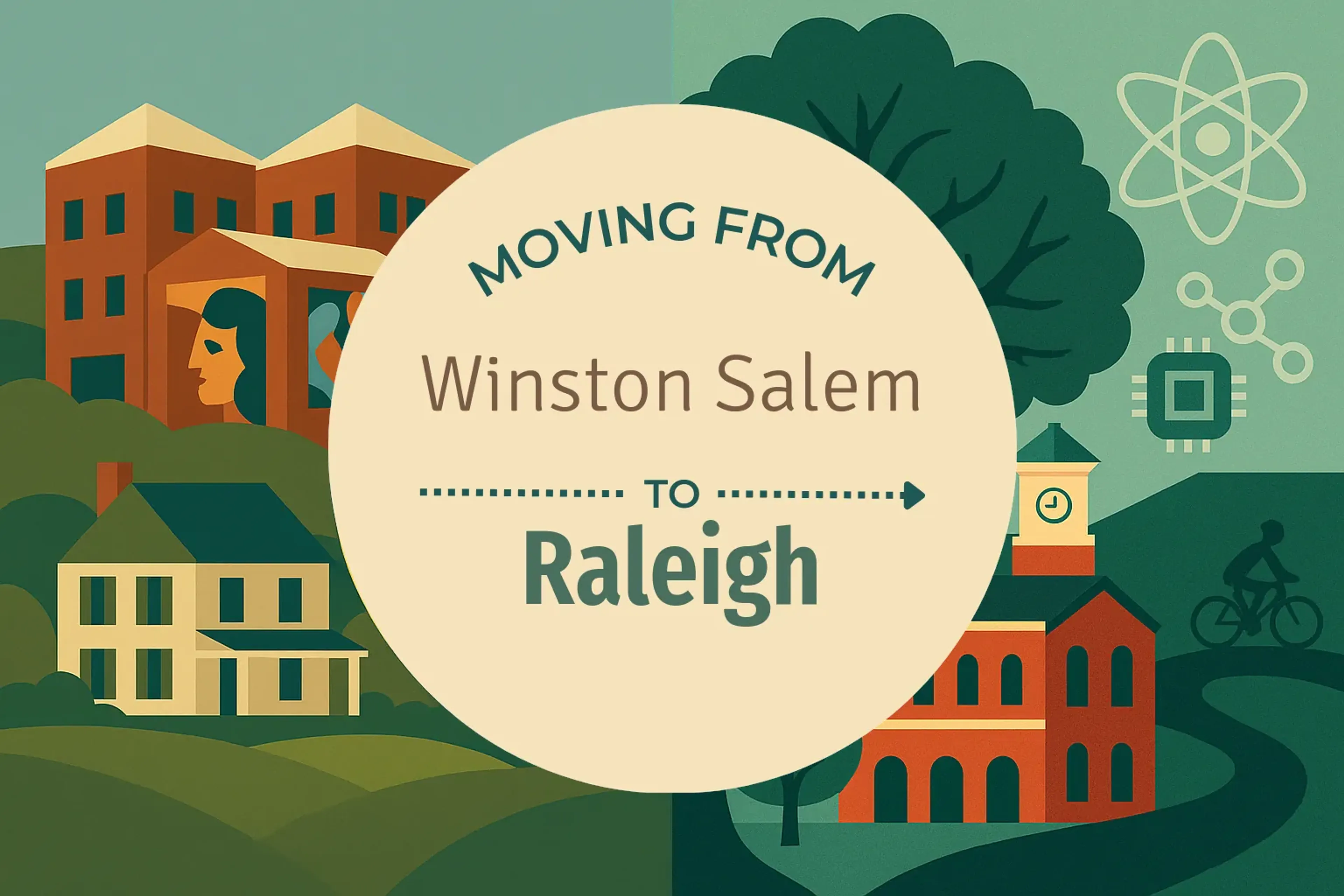 Side-by-side comparison of Winston Salem to Raleigh moving companies