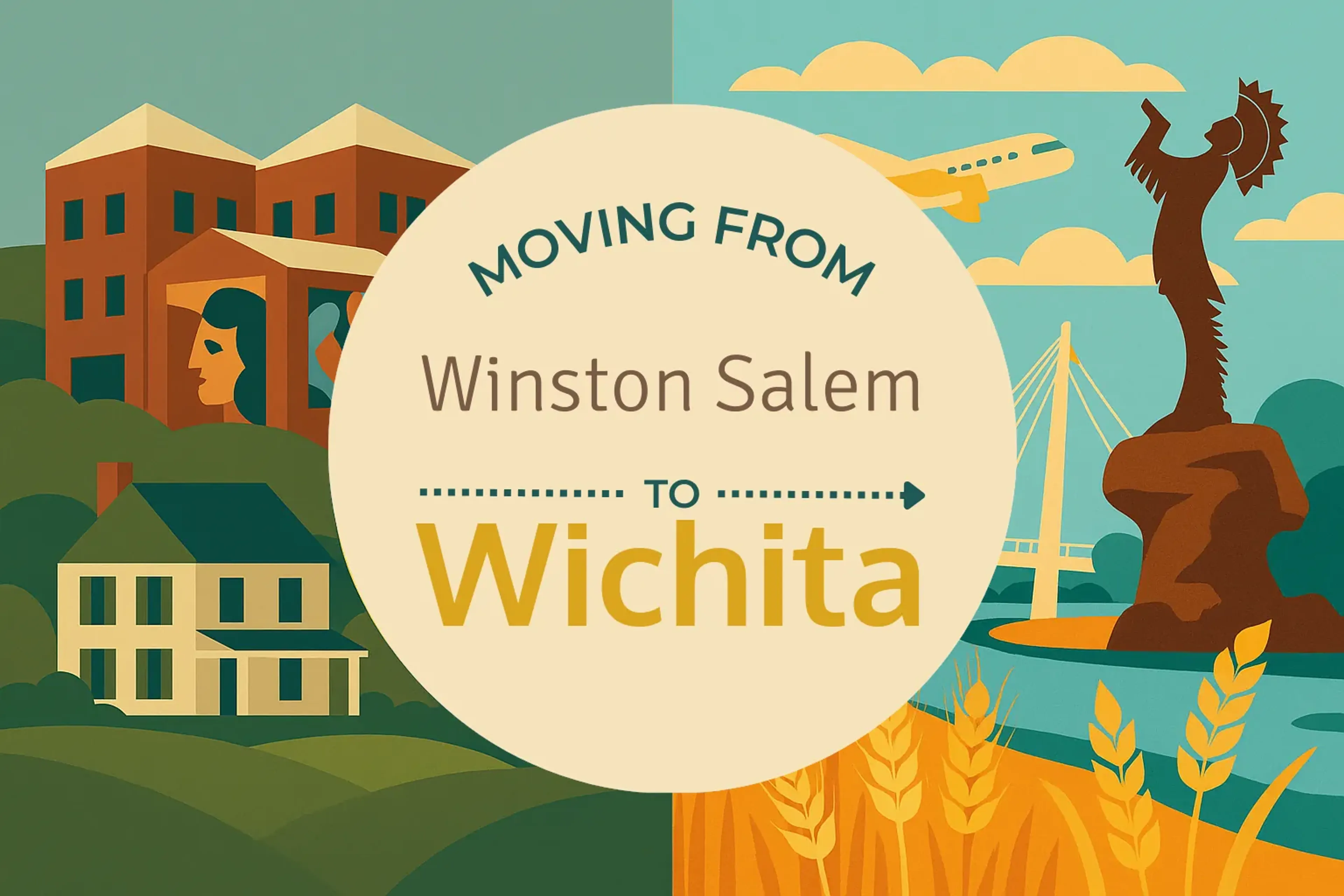 Side-by-side comparison of Winston Salem to Wichita moving companies
