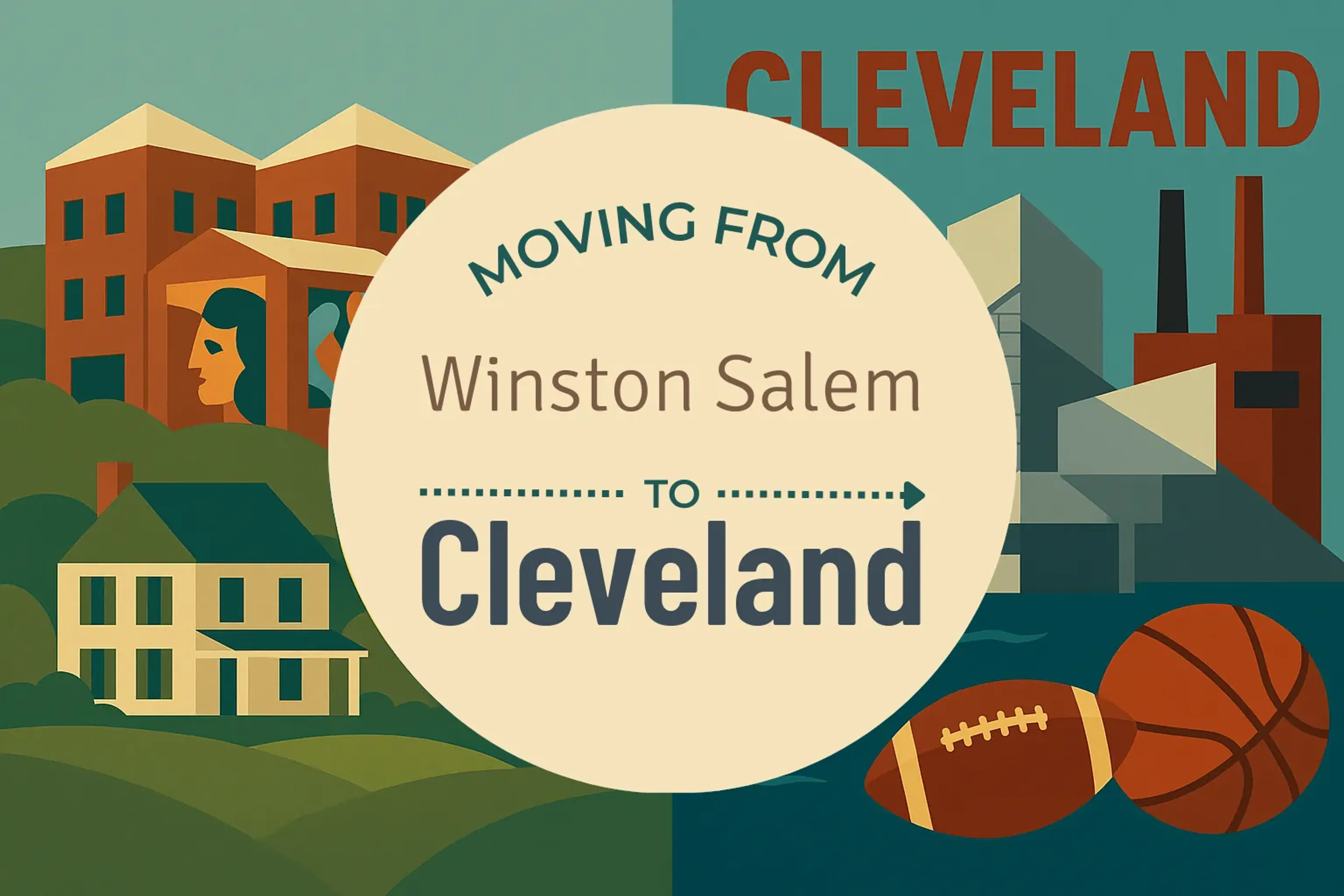 Side-by-side comparison of Winston Salem to Cleveland moving companies