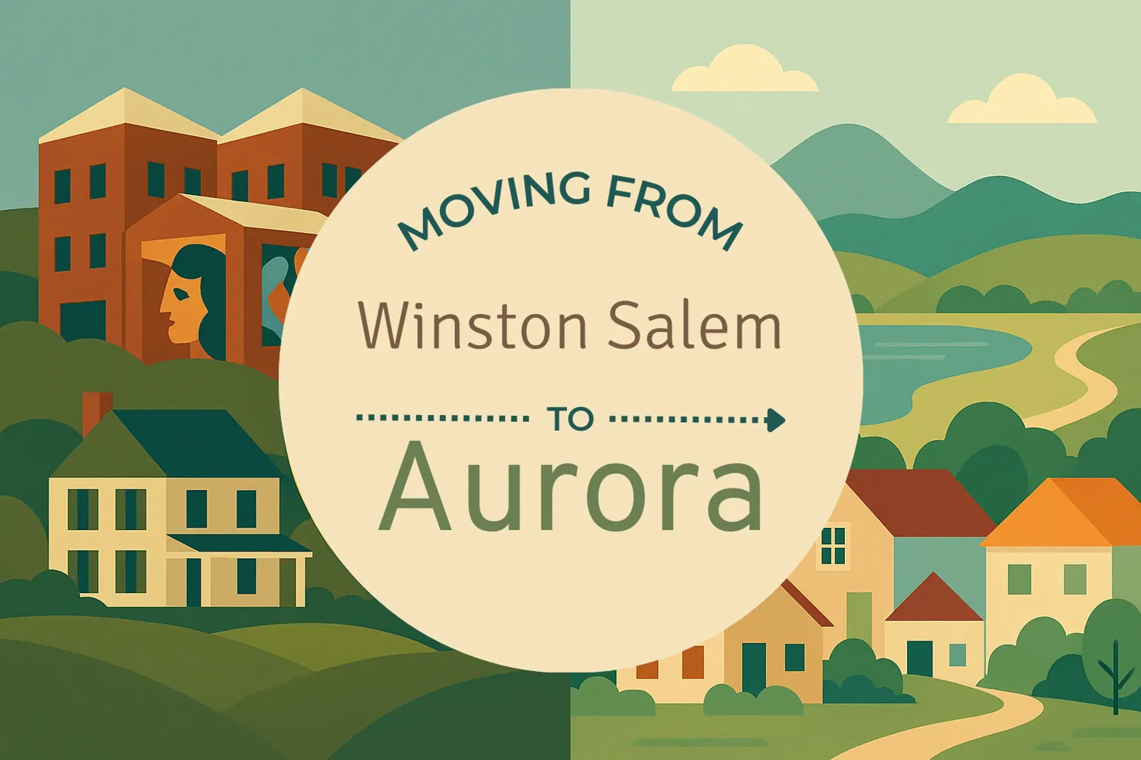 Side-by-side comparison of Winston Salem to Aurora moving companies