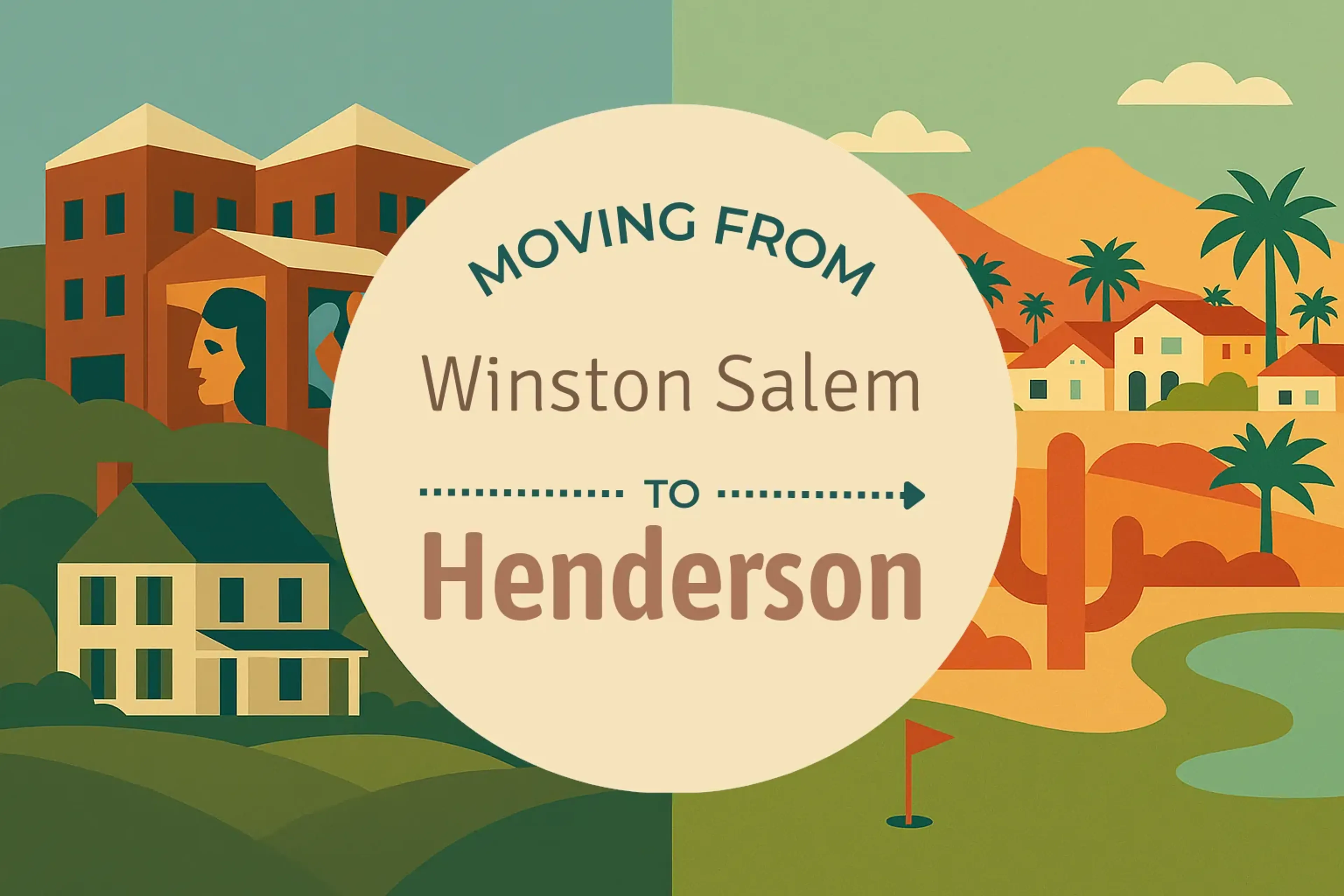 Side-by-side comparison of Winston Salem to Henderson moving companies