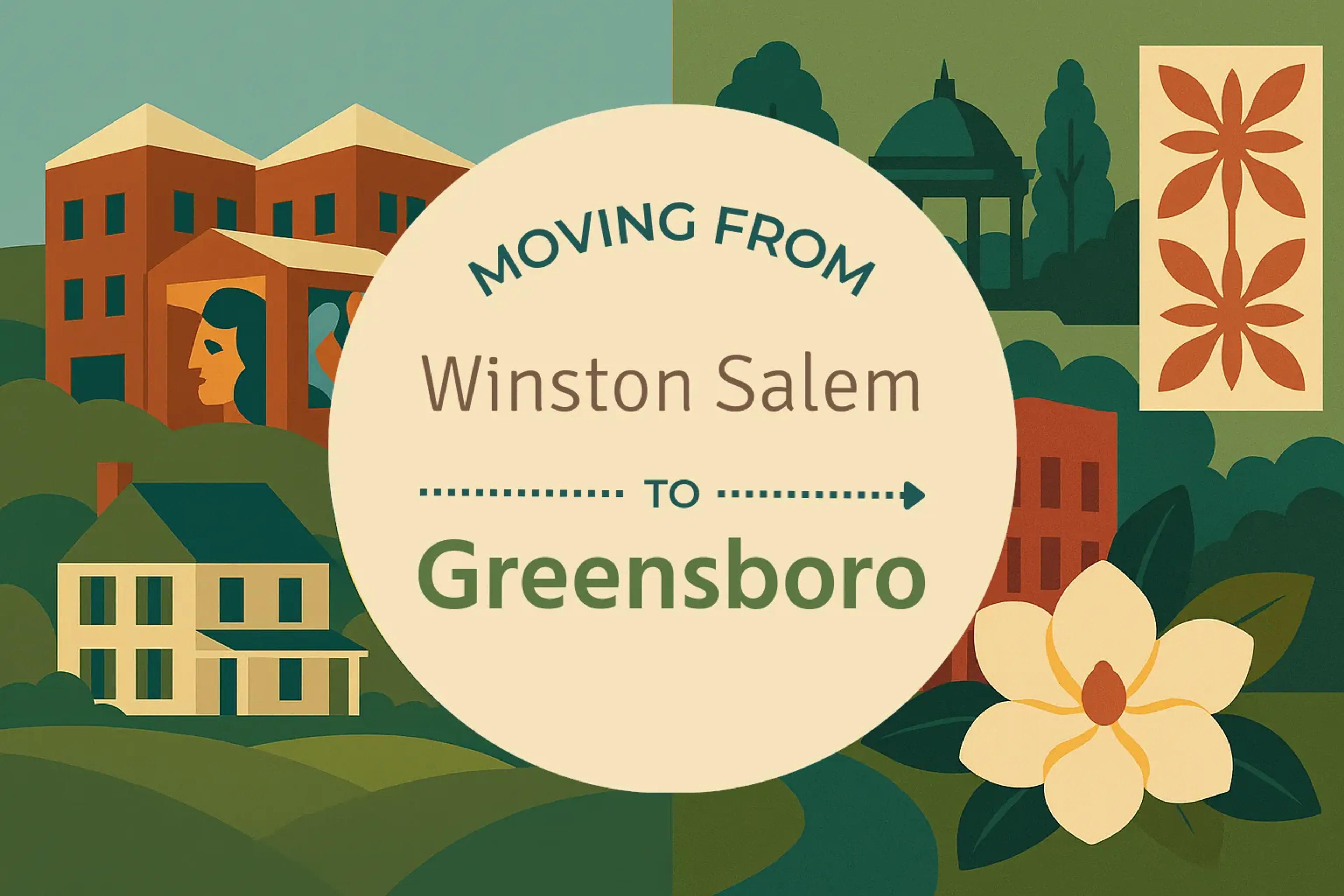 Side-by-side comparison of Winston Salem to Greensboro moving companies