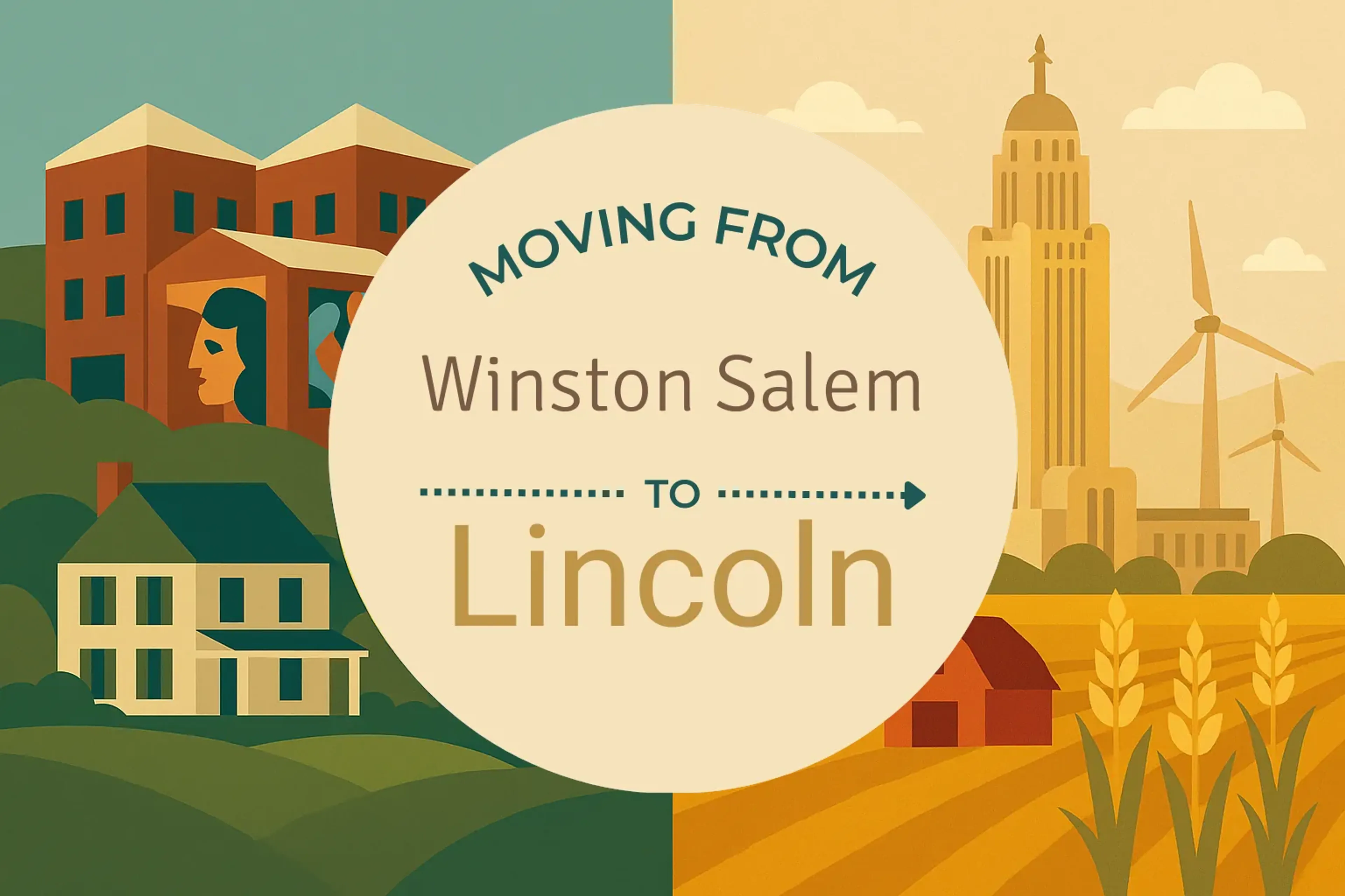 Side-by-side comparison of Winston Salem to Lincoln moving companies