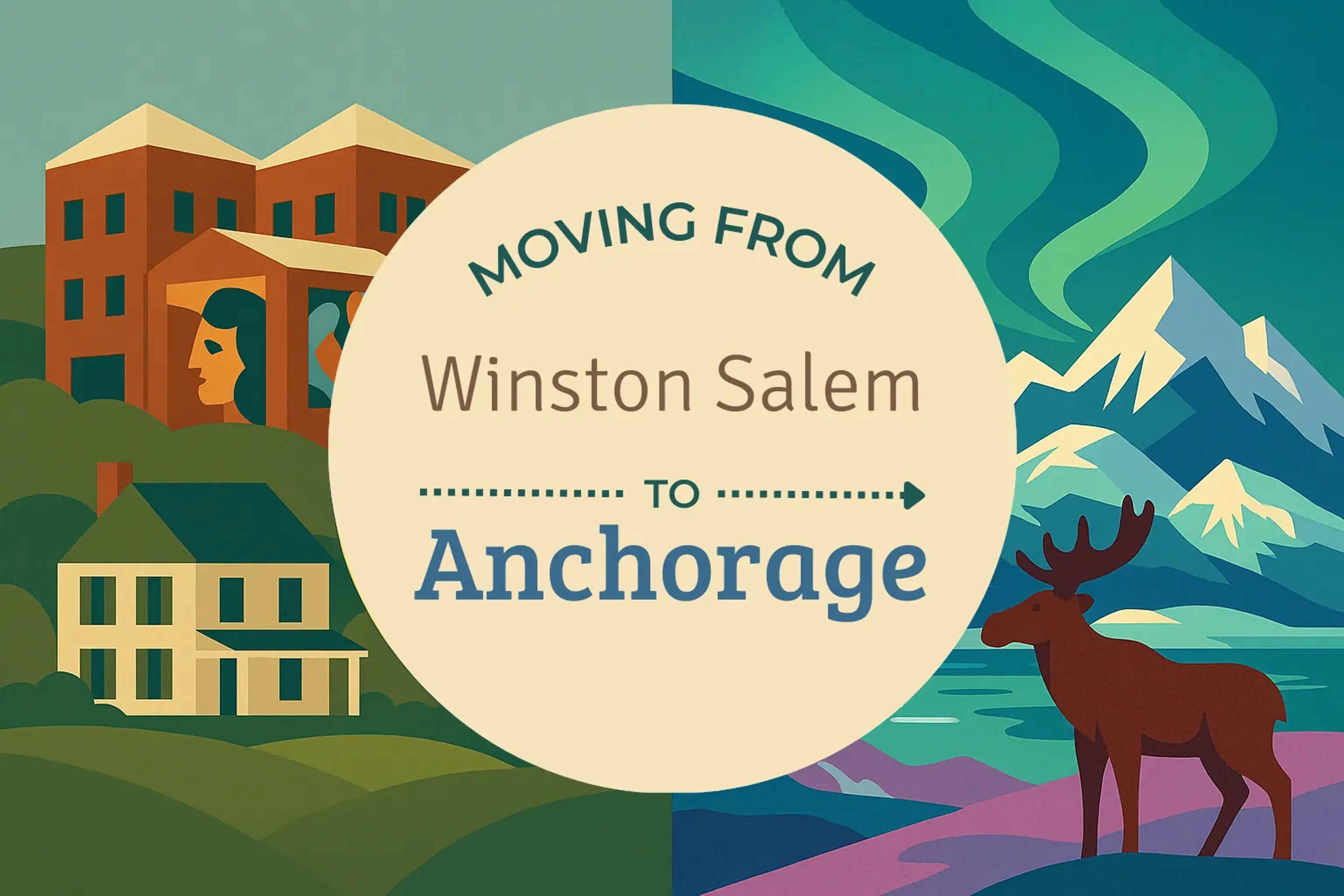 Side-by-side comparison of Winston Salem to Anchorage moving companies