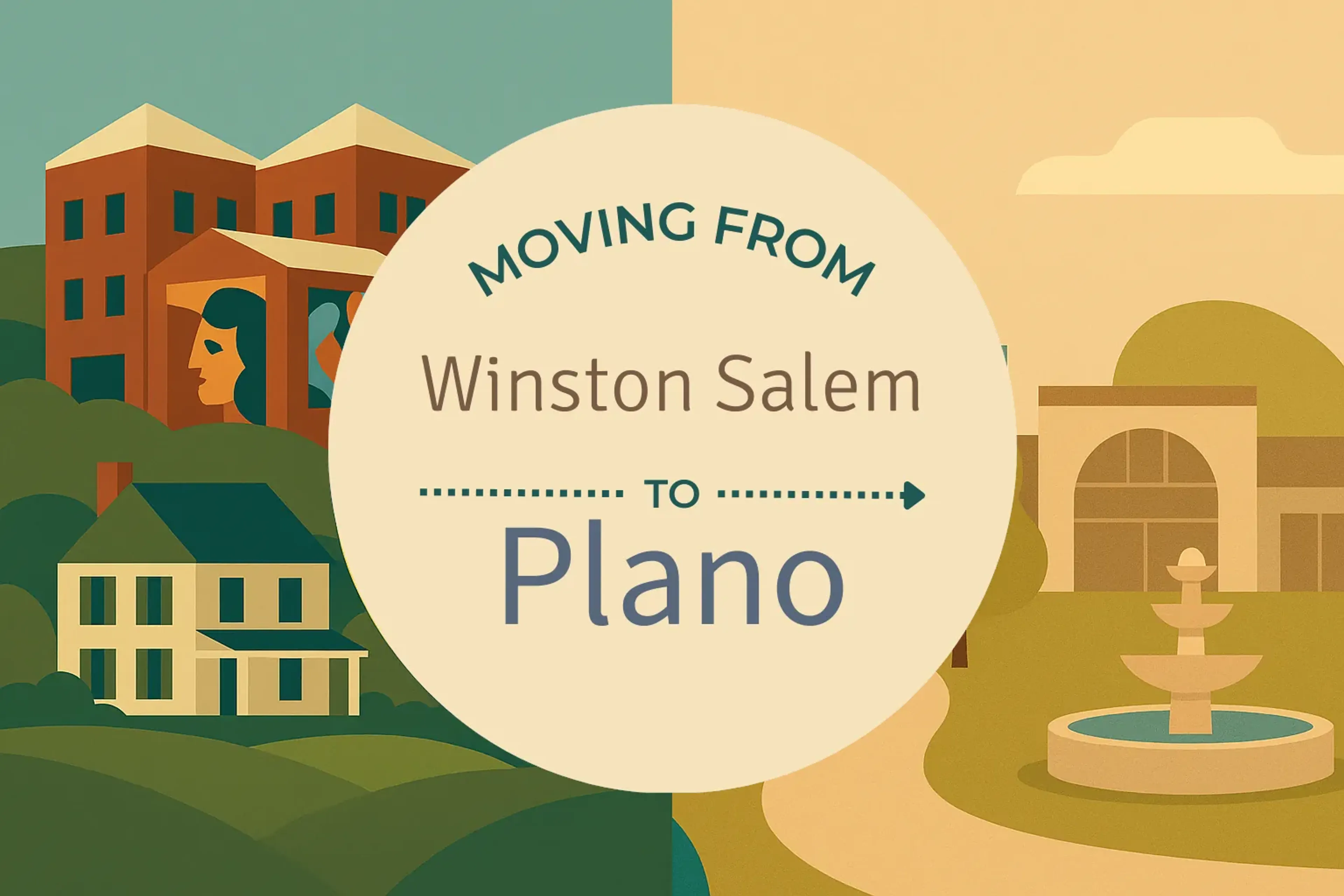 Side-by-side comparison of Winston Salem to Plano moving companies