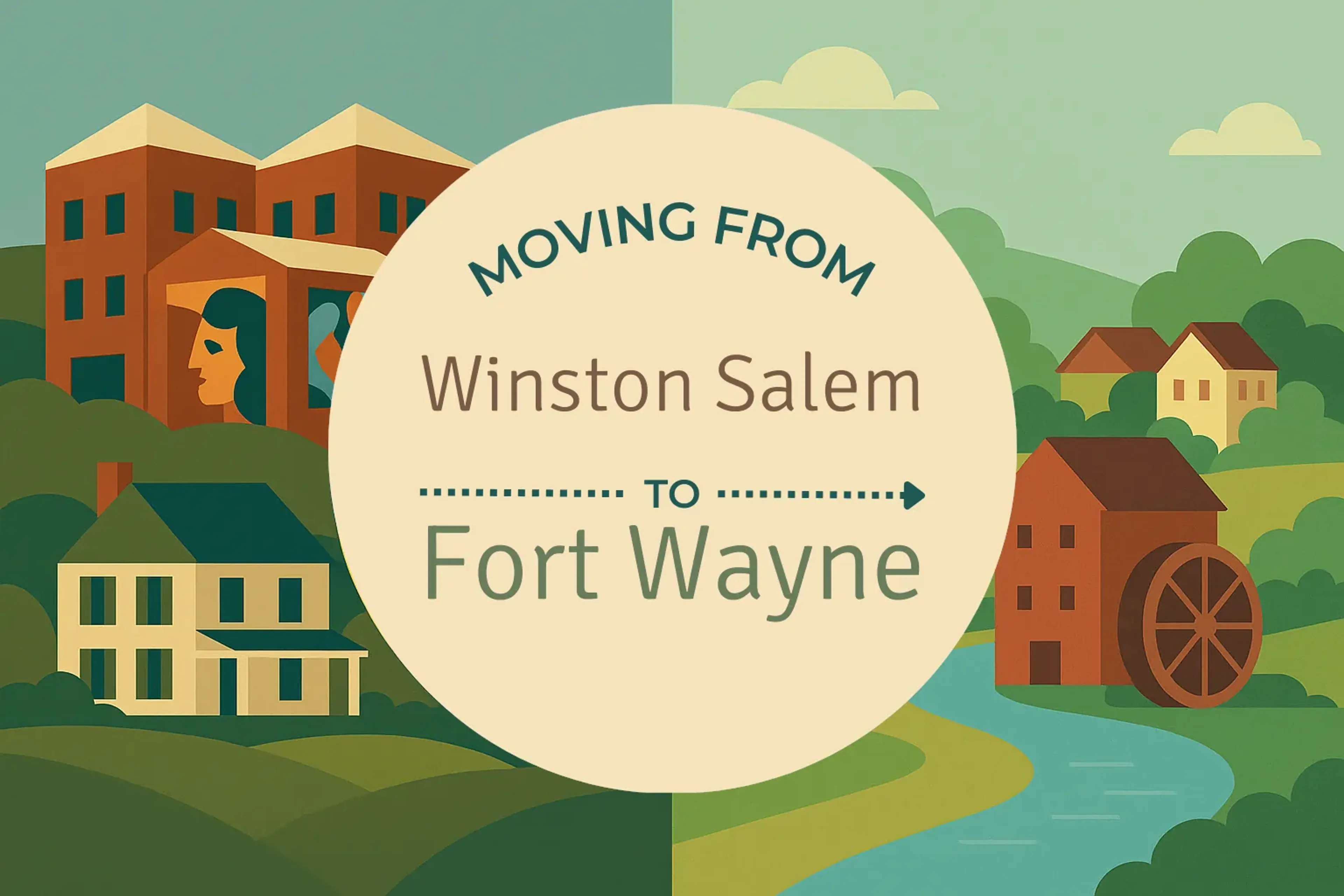Side-by-side comparison of Winston Salem to Fort Wayne moving companies