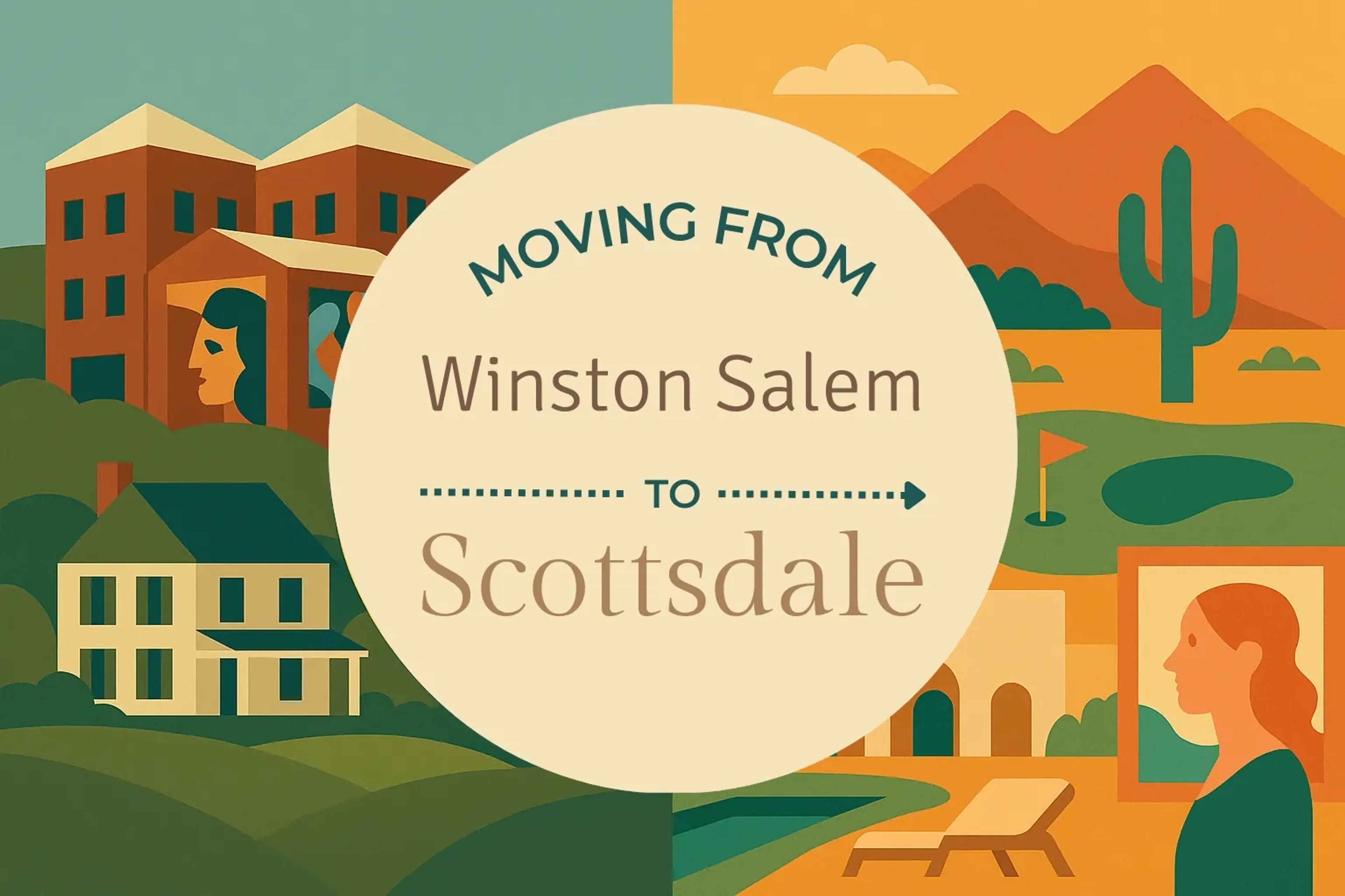 Side-by-side comparison of Winston Salem to Scottsdale moving companies