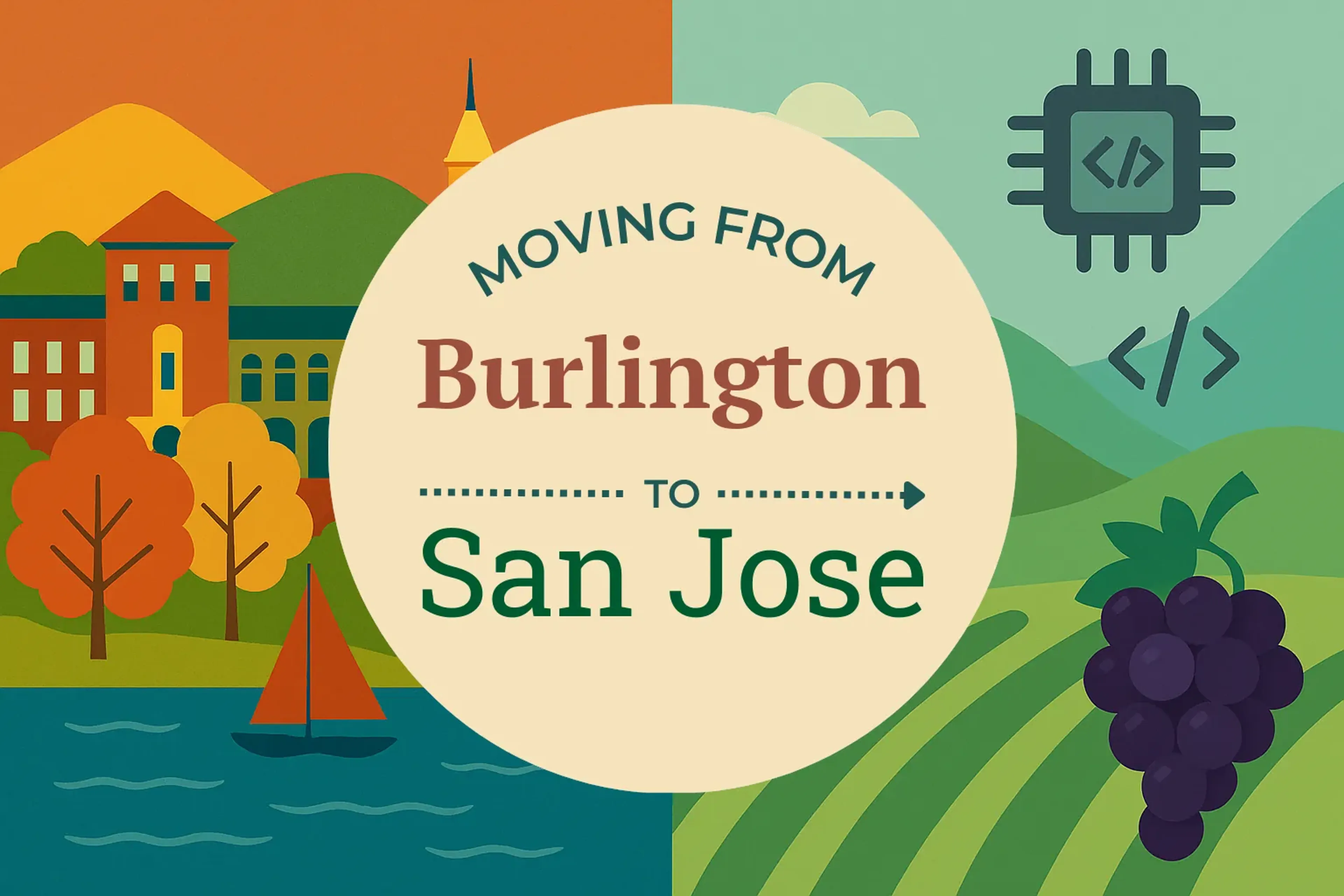 Side-by-side comparison of Burlington to San Jose moving companies