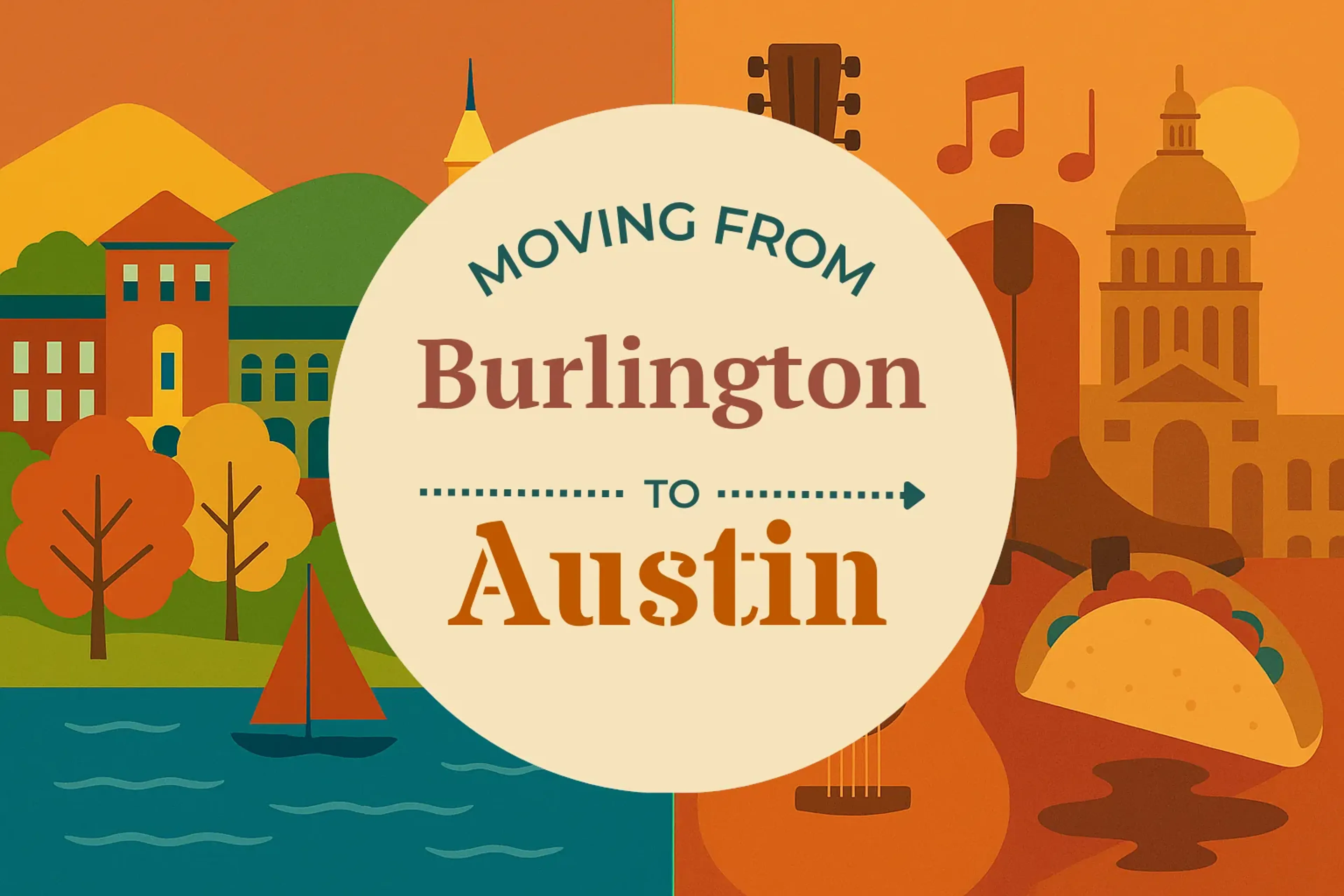 Side-by-side comparison of Burlington to Austin moving companies