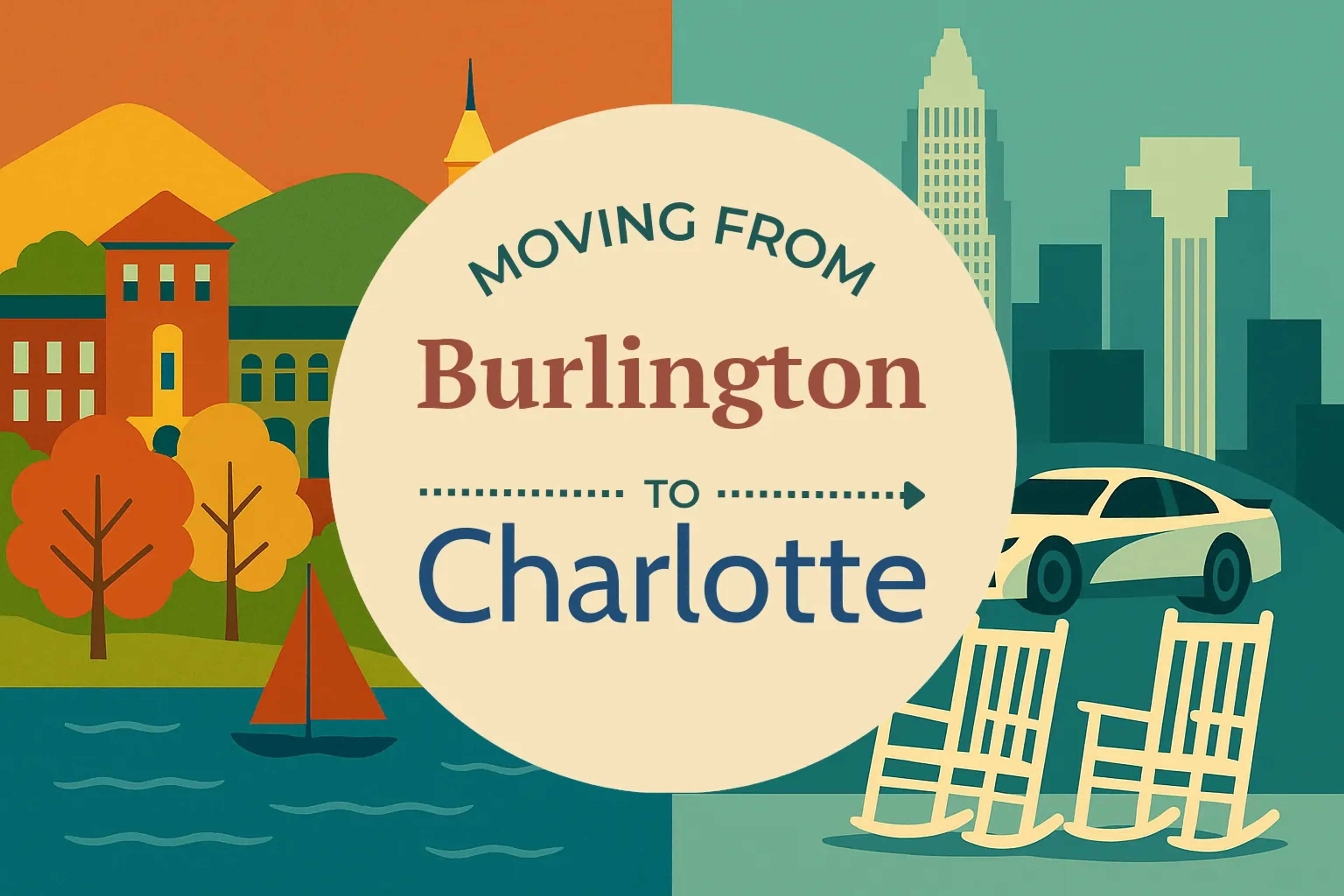 Side-by-side comparison of Burlington to Charlotte moving companies