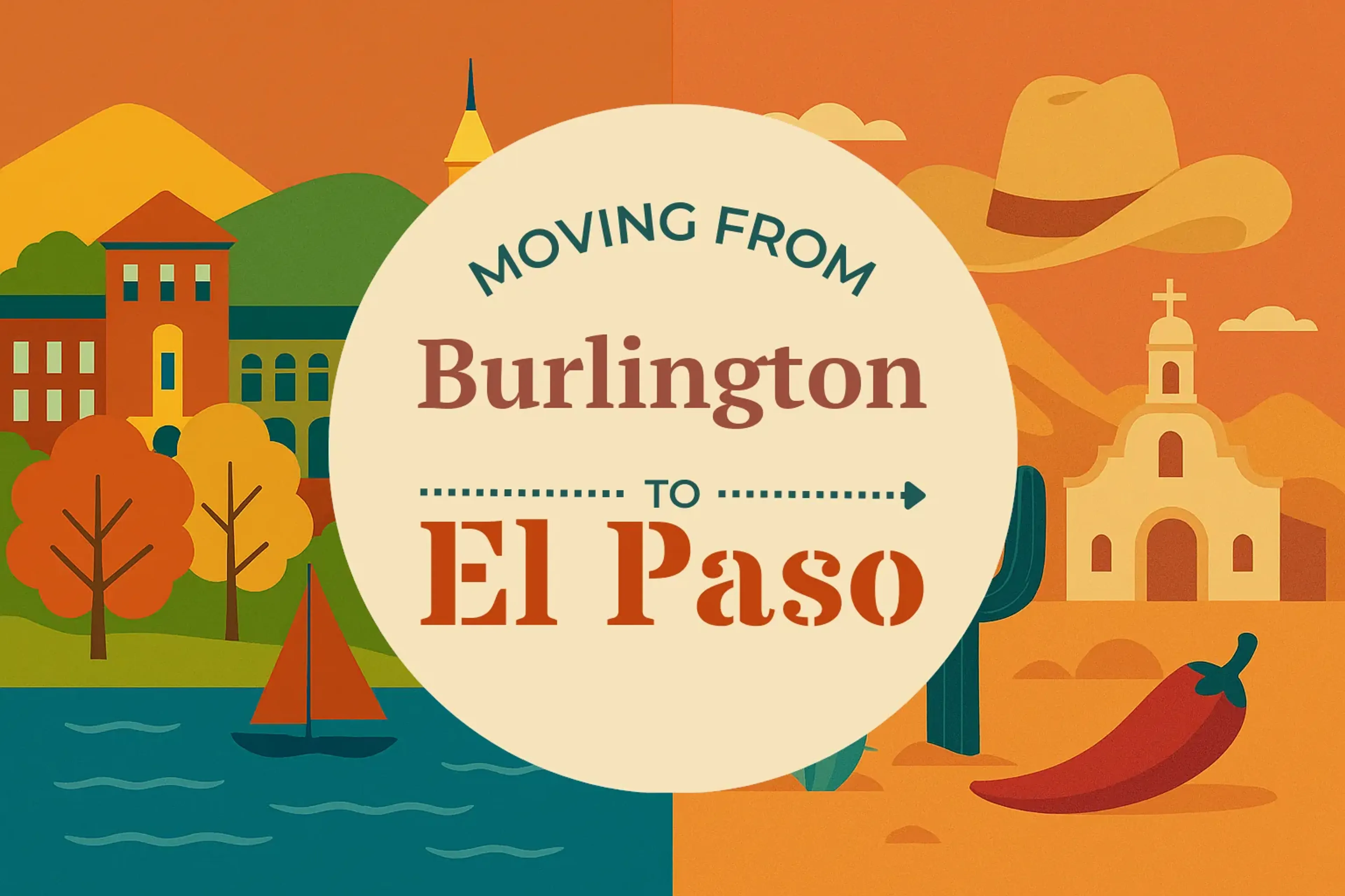 Side-by-side comparison of Burlington to El Paso moving companies