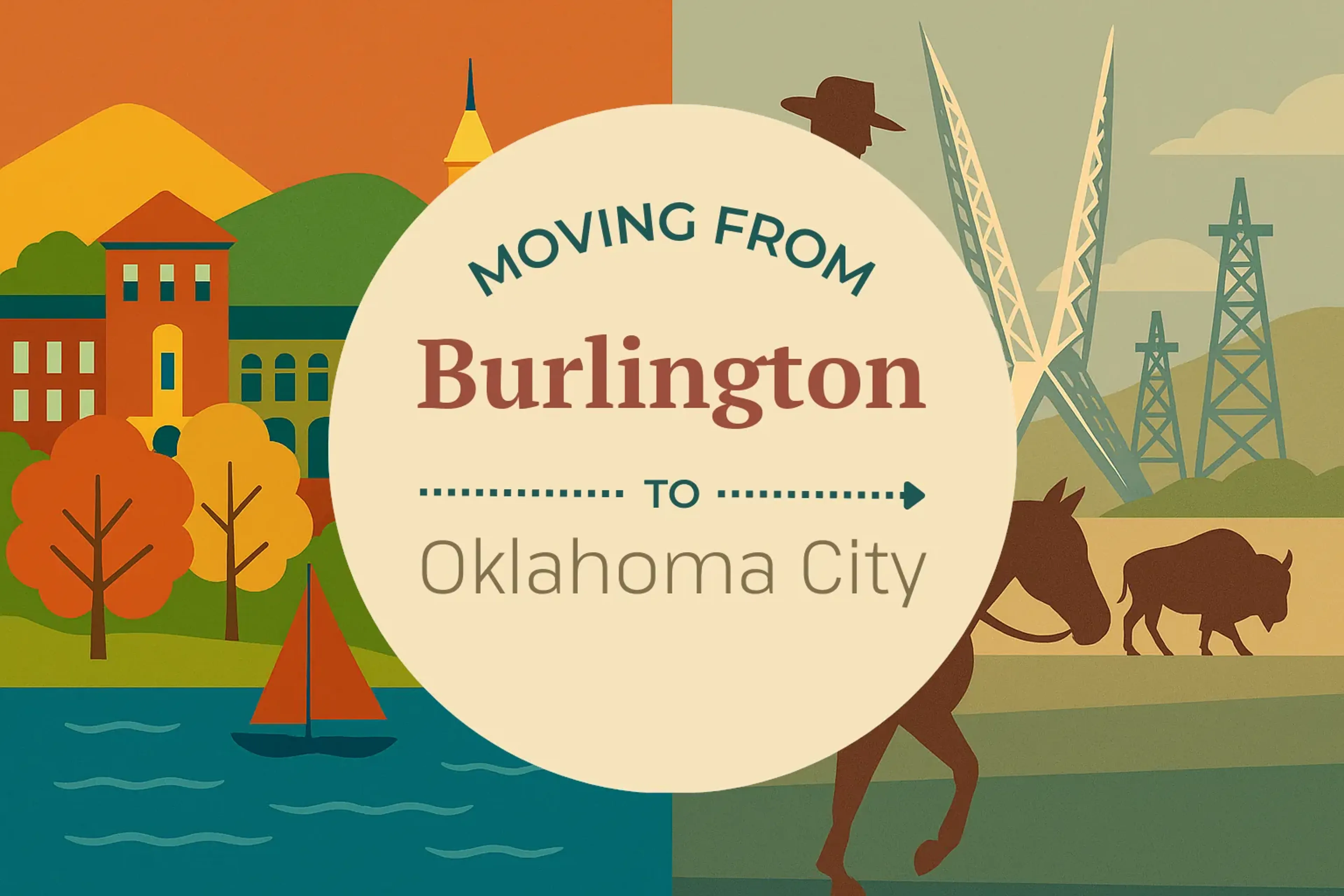 Side-by-side comparison of Burlington to Oklahoma City moving companies