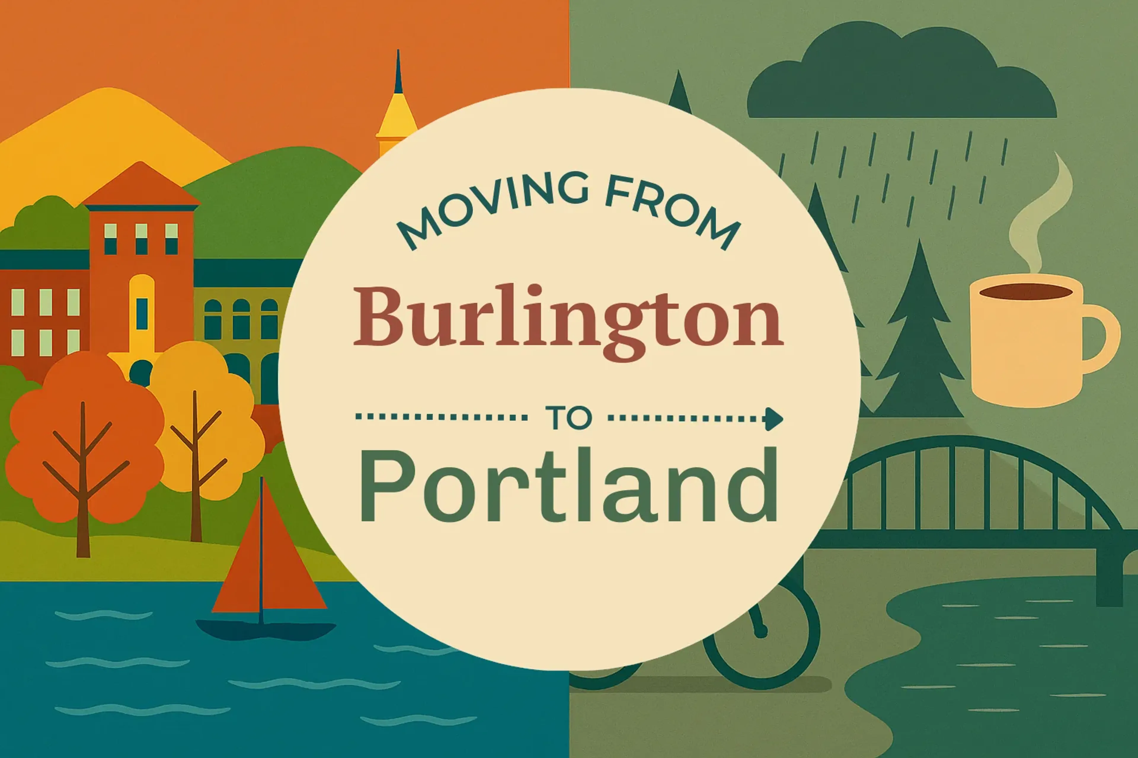 Side-by-side comparison of Burlington to Portland moving companies