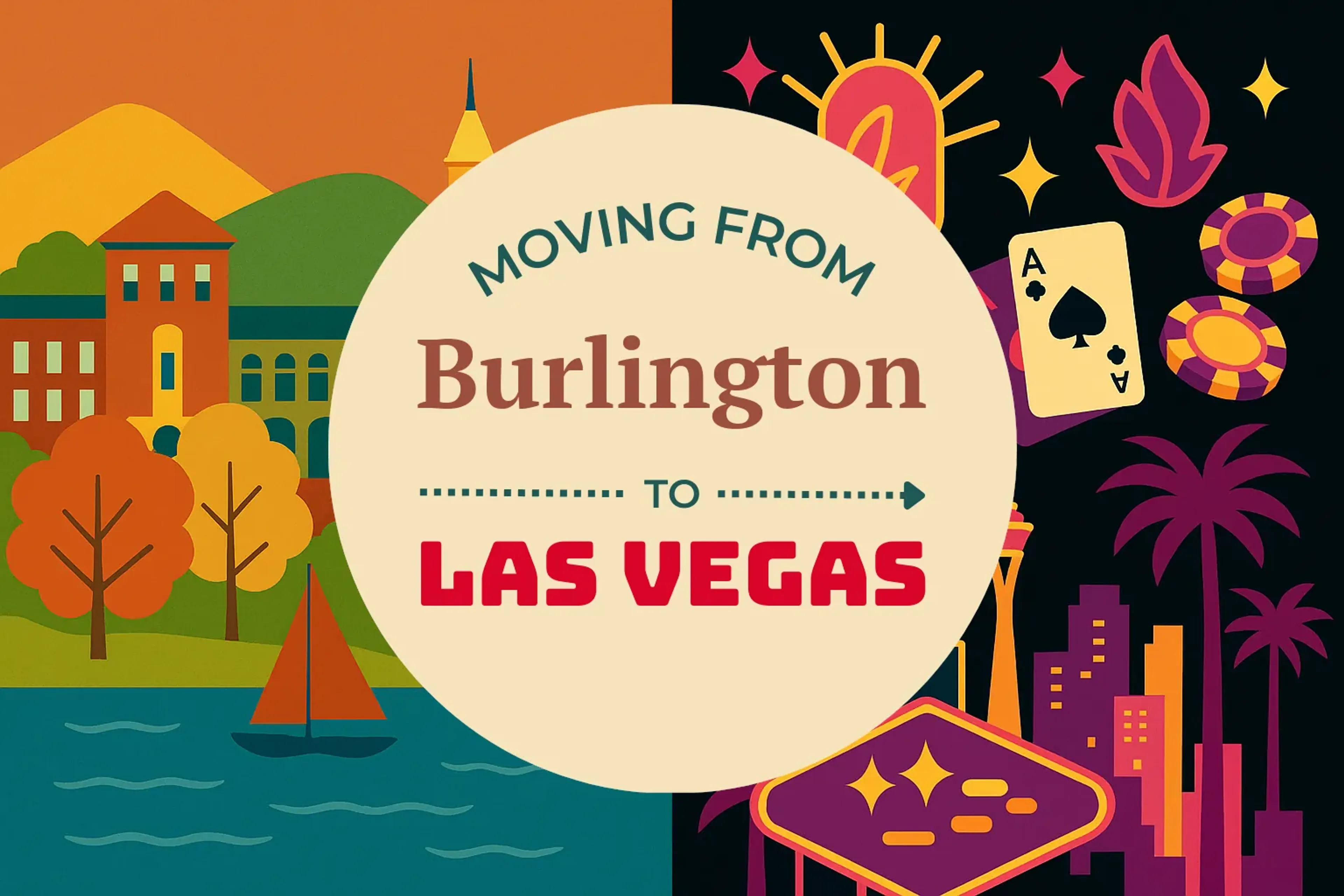 Side-by-side comparison of Burlington to Las Vegas moving companies