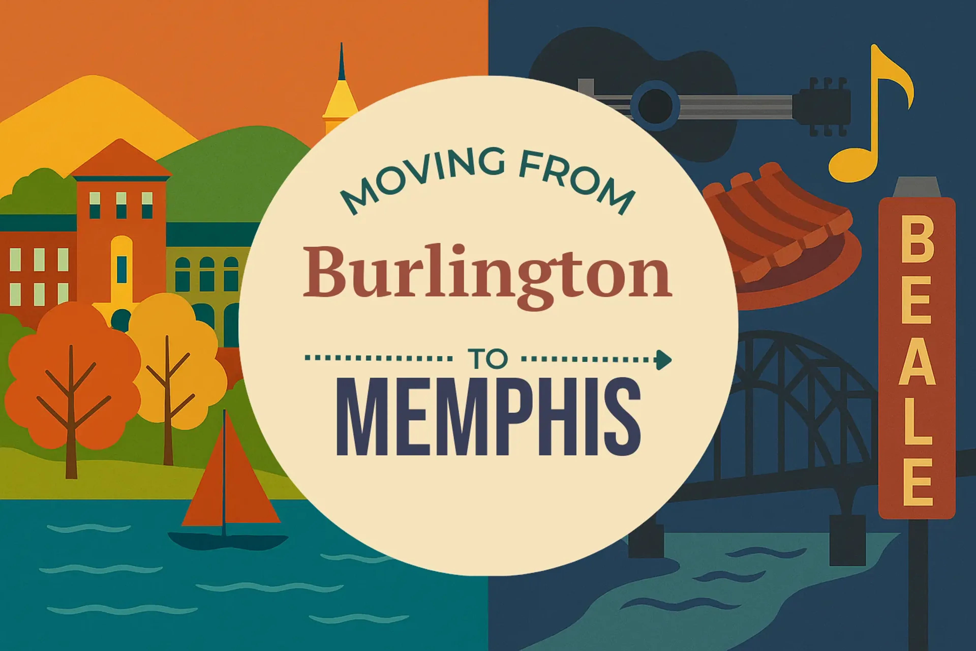 Side-by-side comparison of Burlington to Memphis moving companies