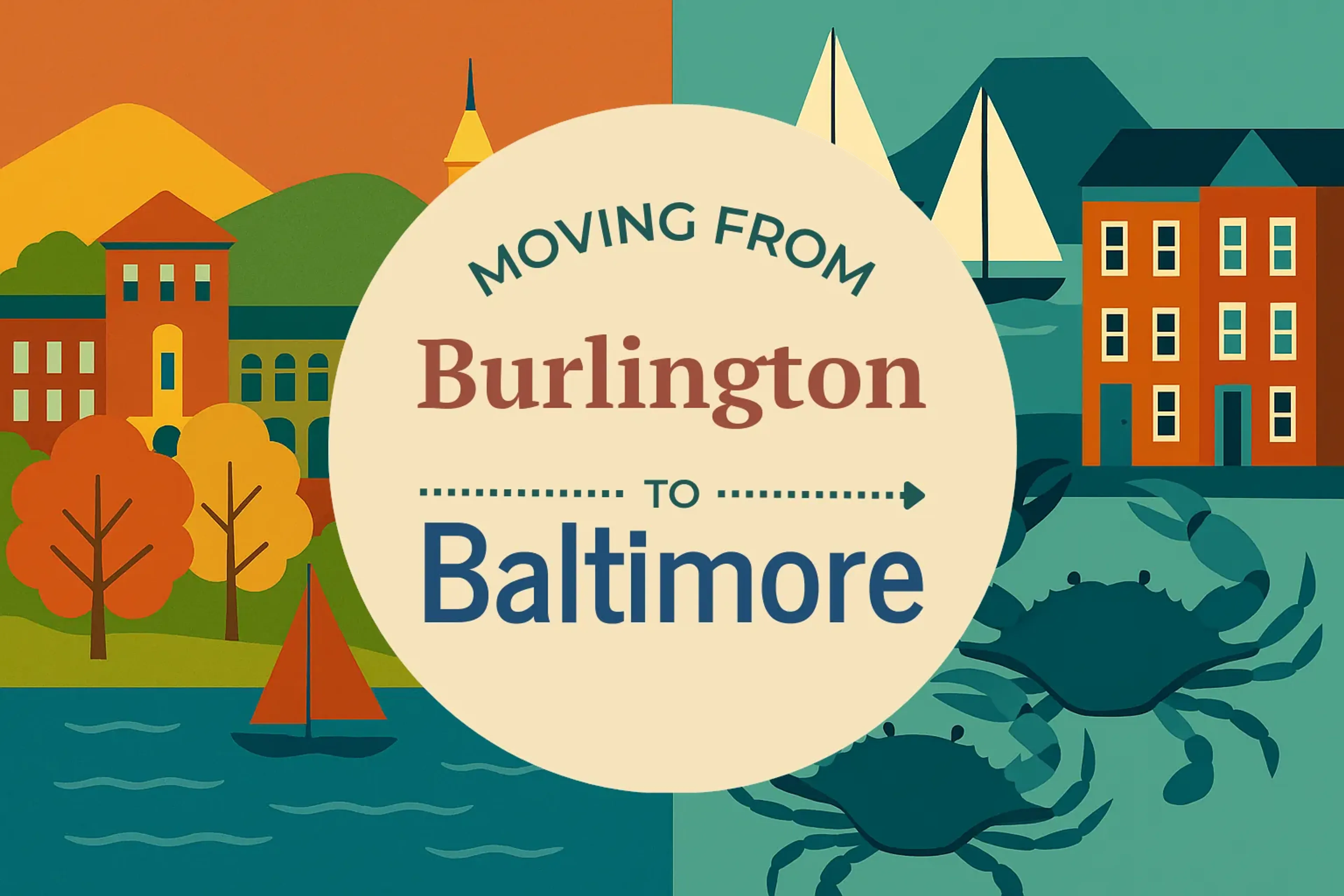 Side-by-side comparison of Burlington to Baltimore moving companies