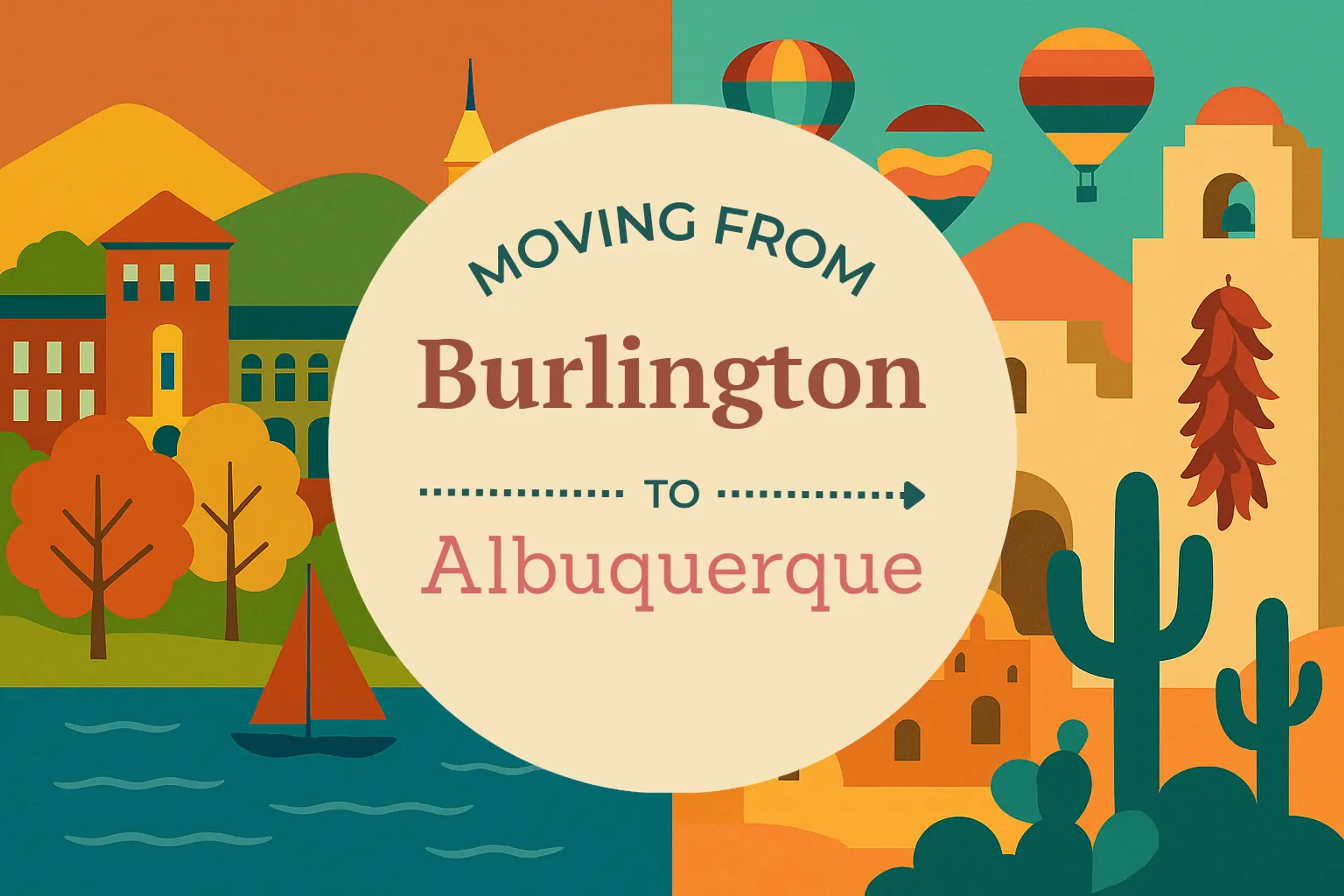 Side-by-side comparison of Burlington to Albuquerque moving companies