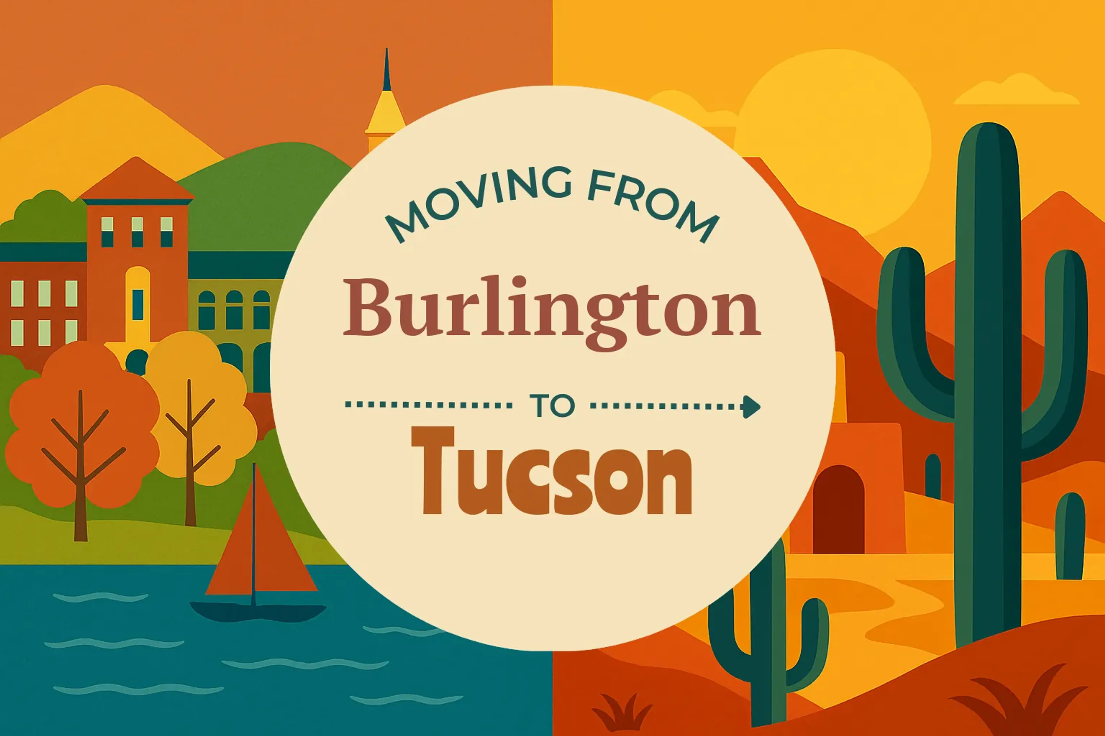 Side-by-side comparison of Burlington to Tucson moving companies
