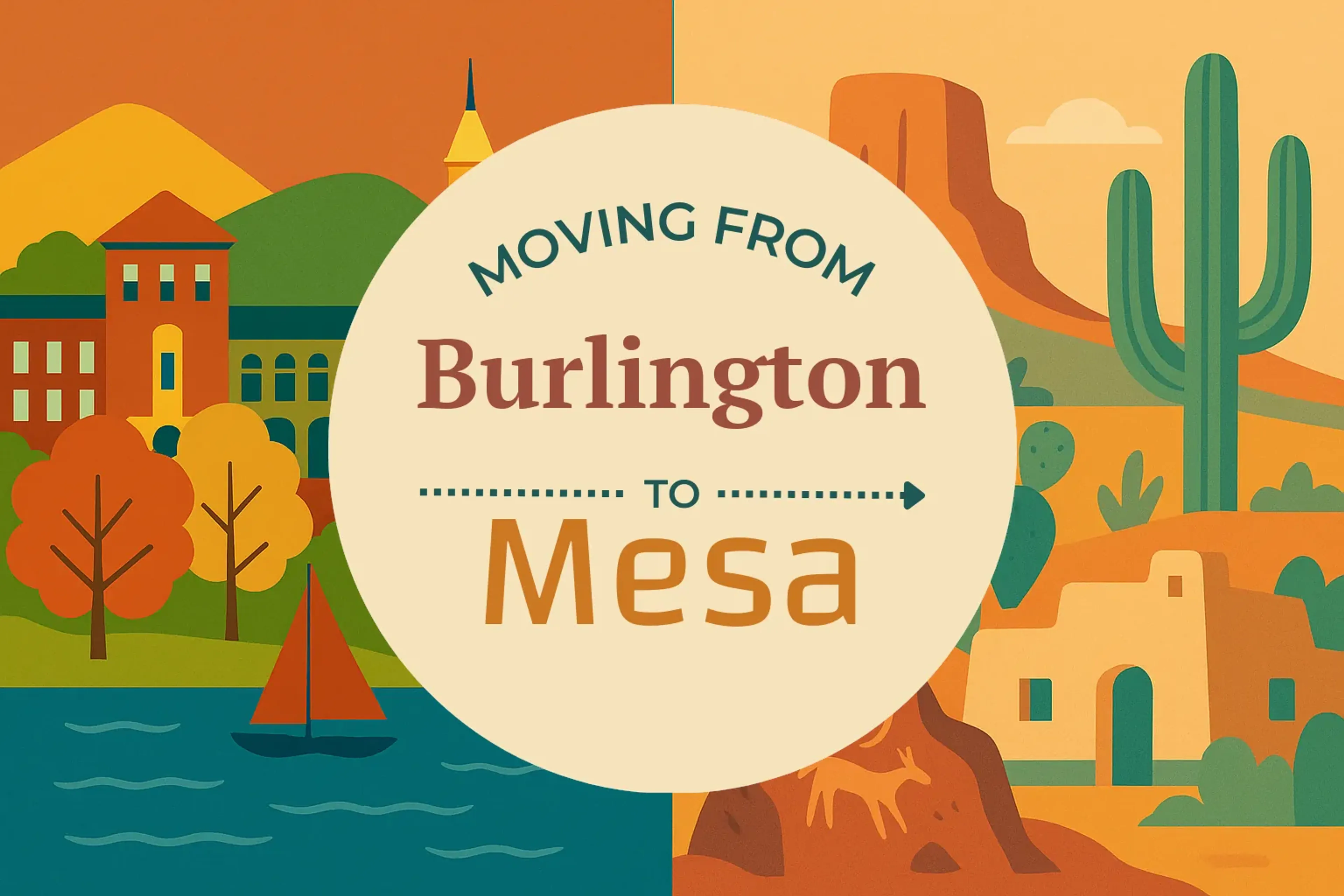 Side-by-side comparison of Burlington to Mesa moving companies