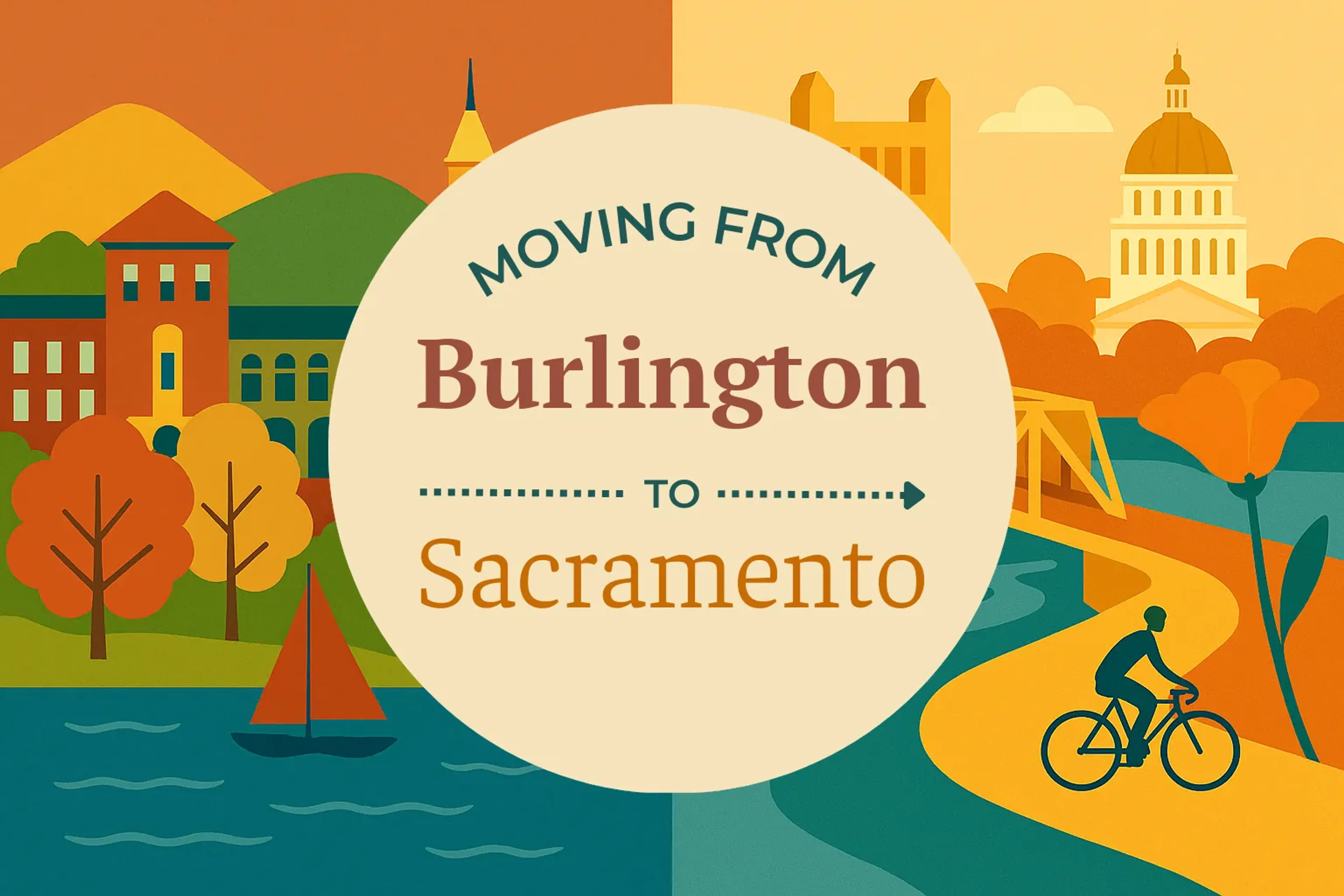 Side-by-side comparison of Burlington to Sacramento moving companies