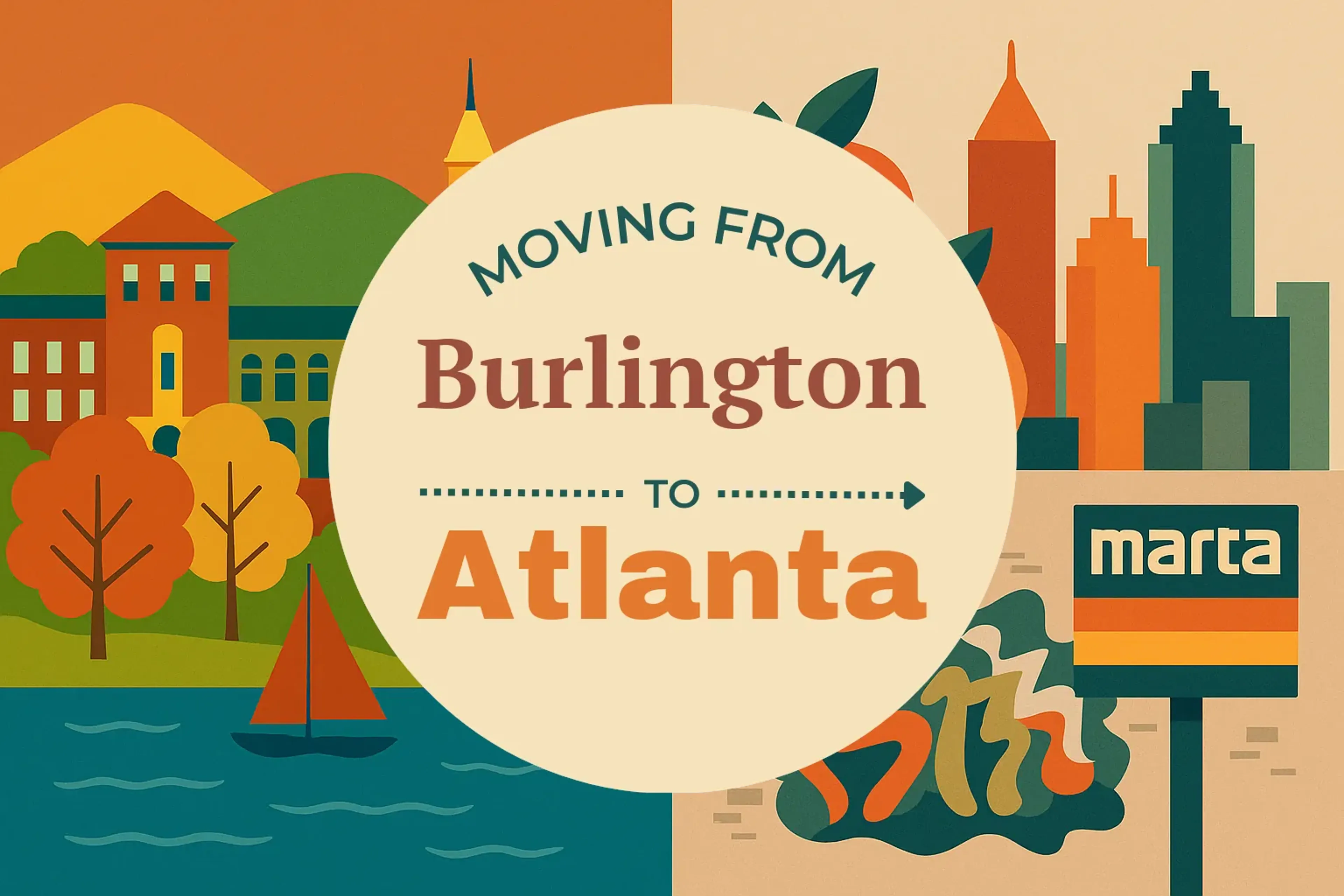 Side-by-side comparison of Burlington to Atlanta moving companies