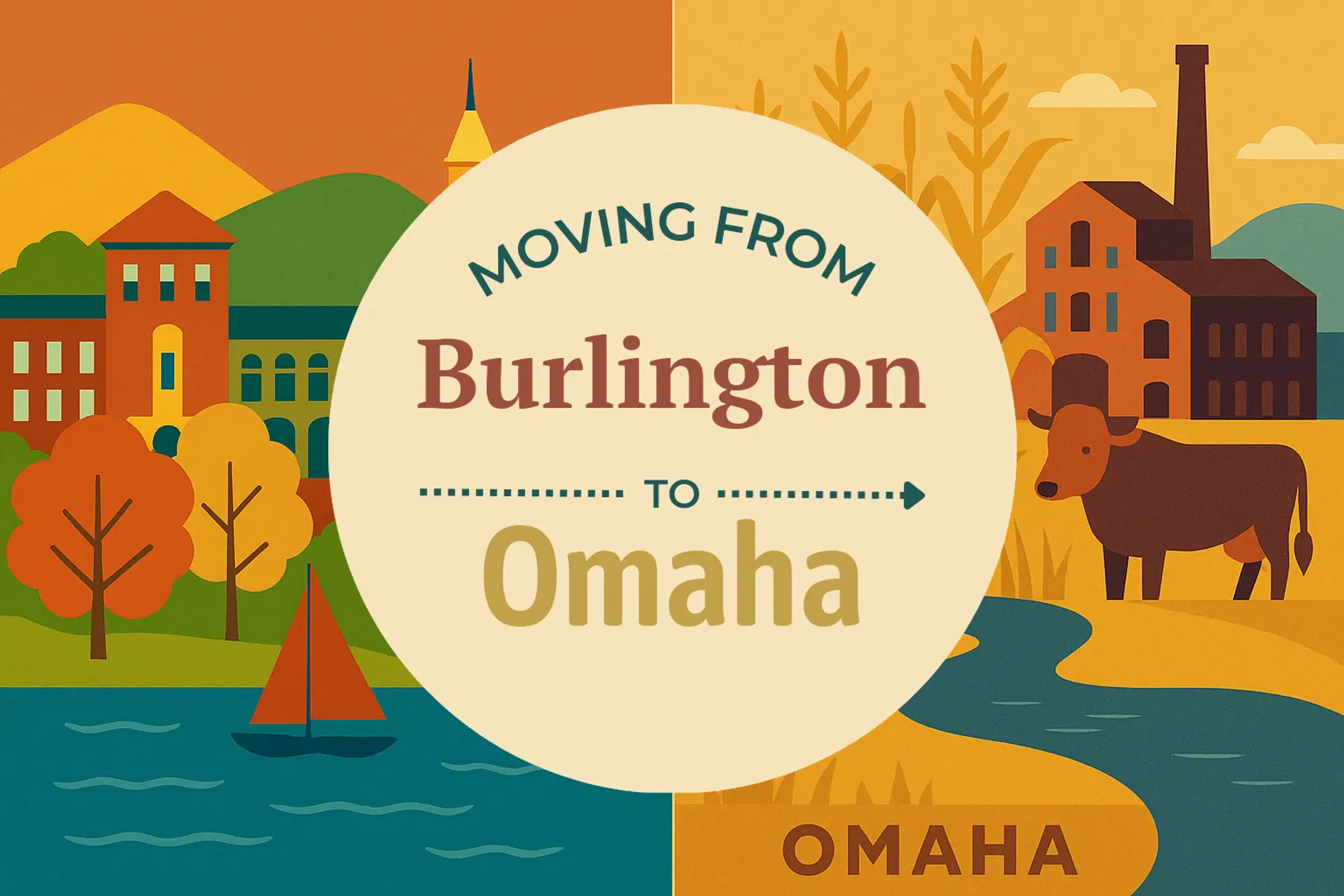 Side-by-side comparison of Burlington to Omaha moving companies