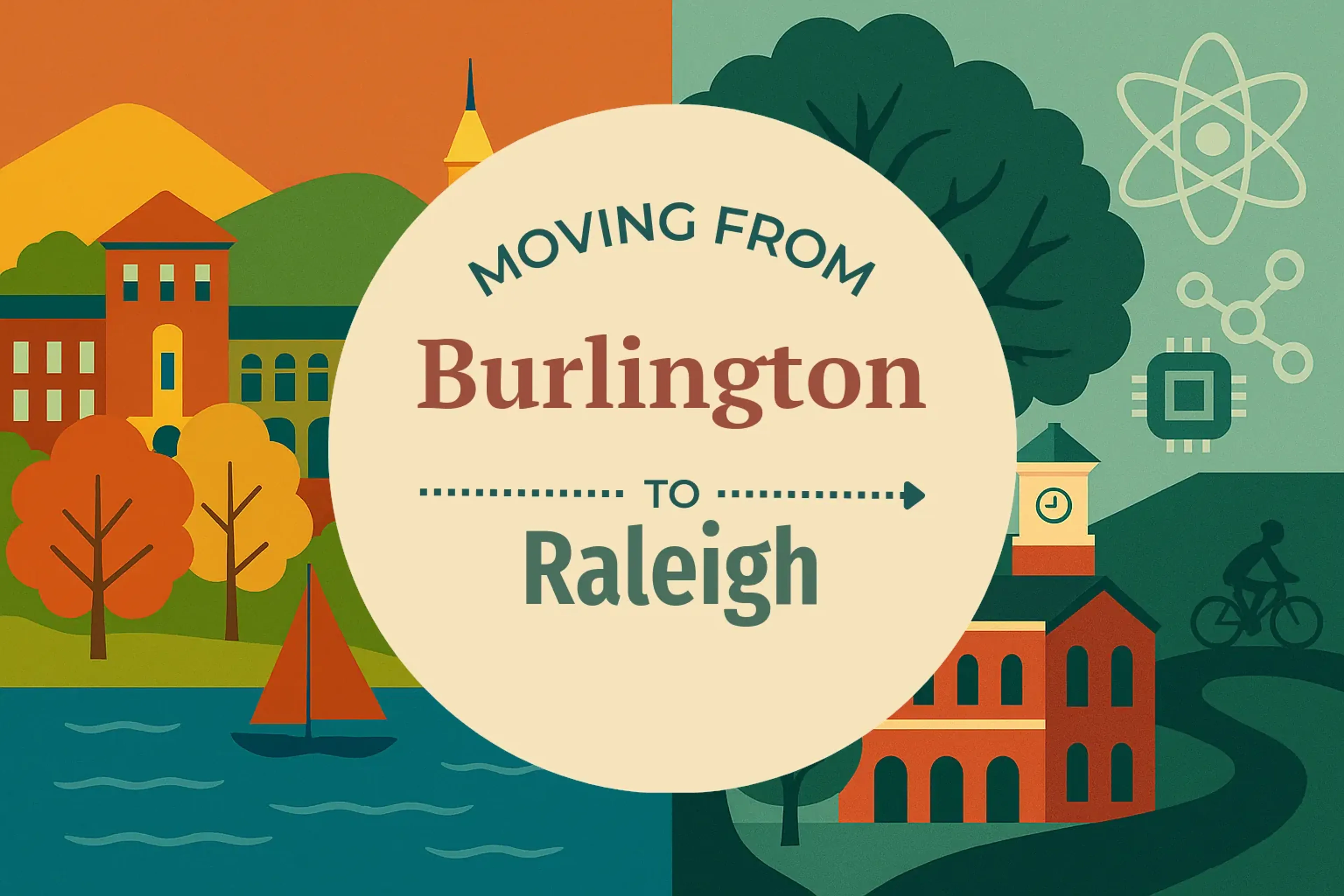 Side-by-side comparison of Burlington to Raleigh moving companies