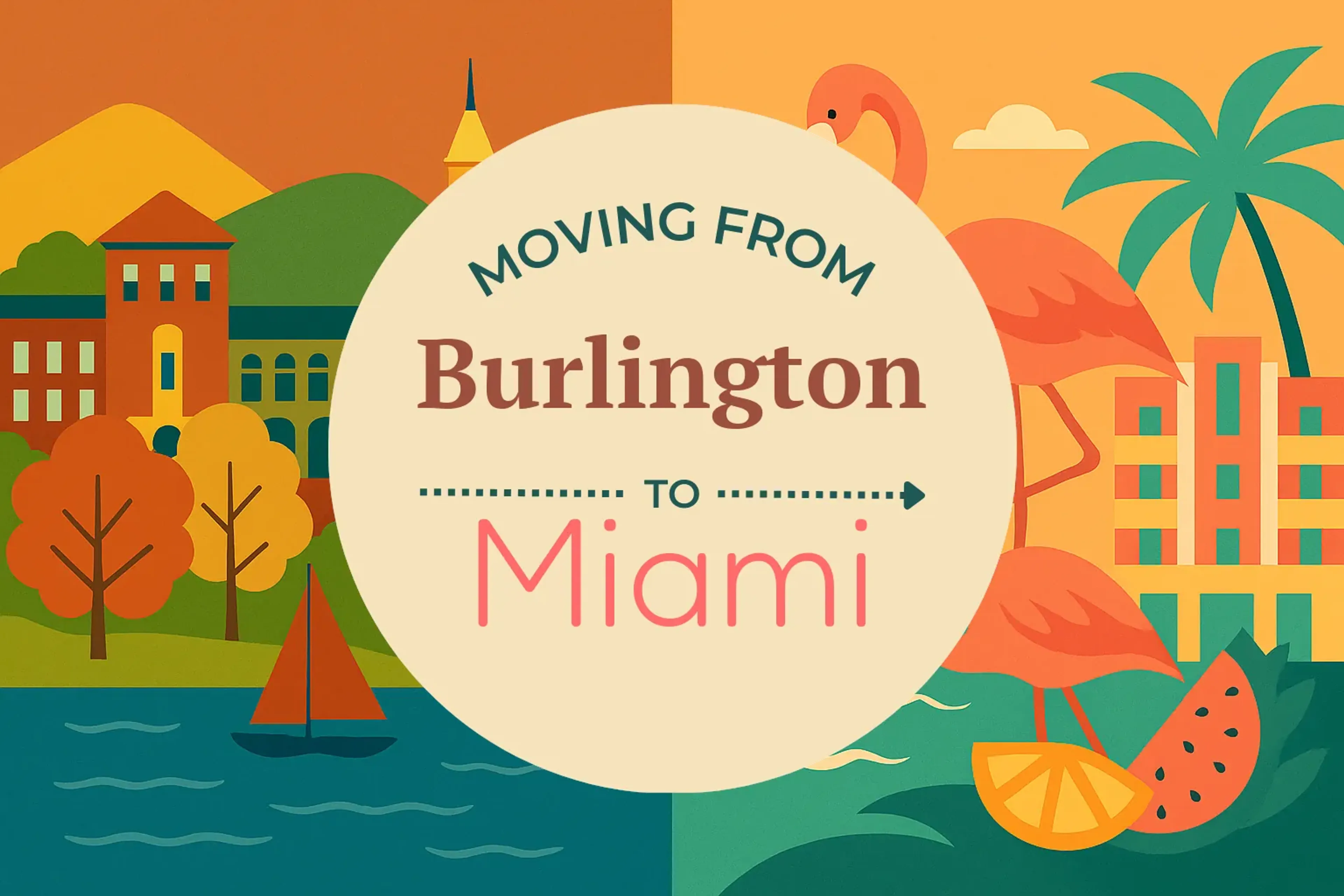 Side-by-side comparison of Burlington to Miami moving companies