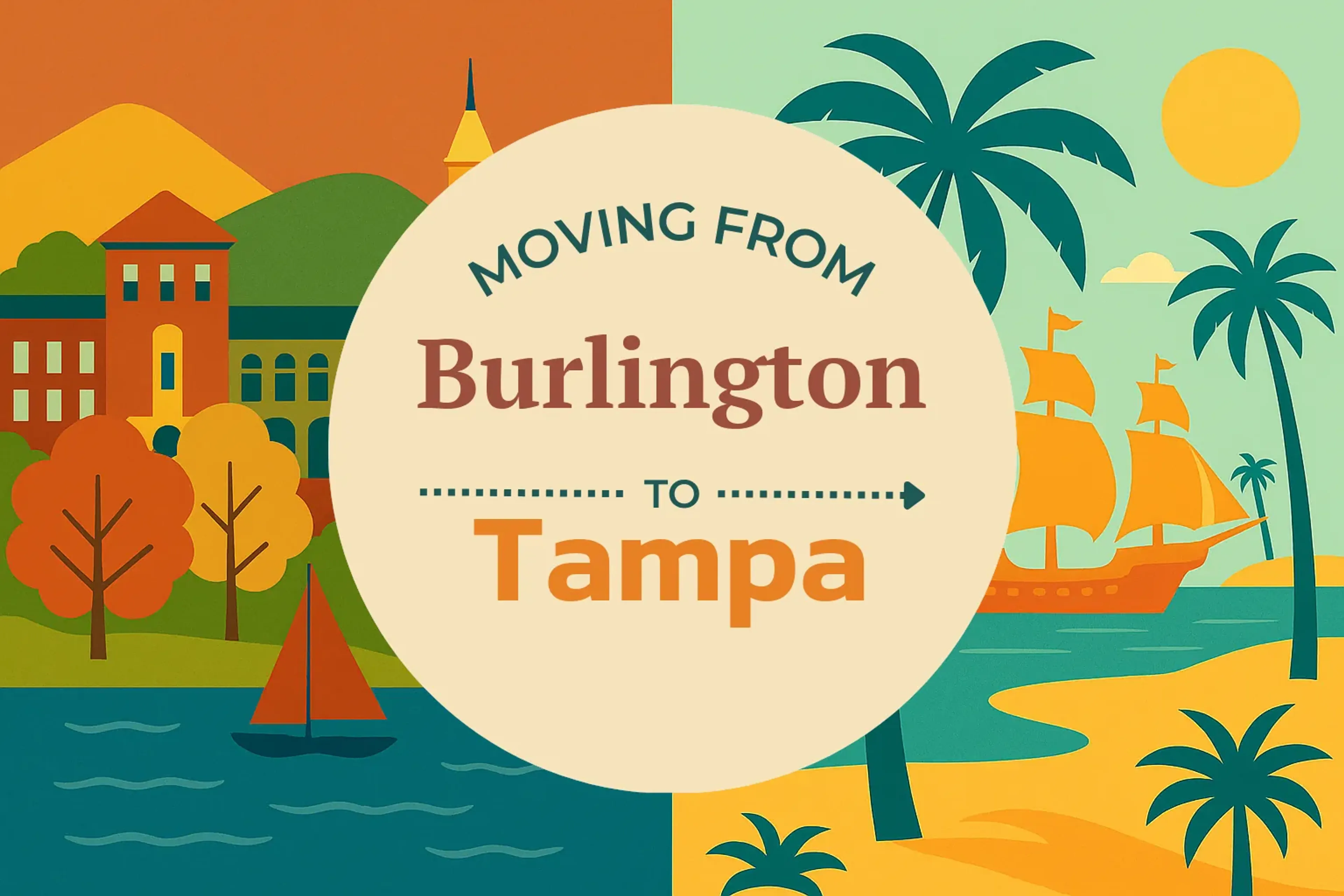 Side-by-side comparison of Burlington to Tampa moving companies