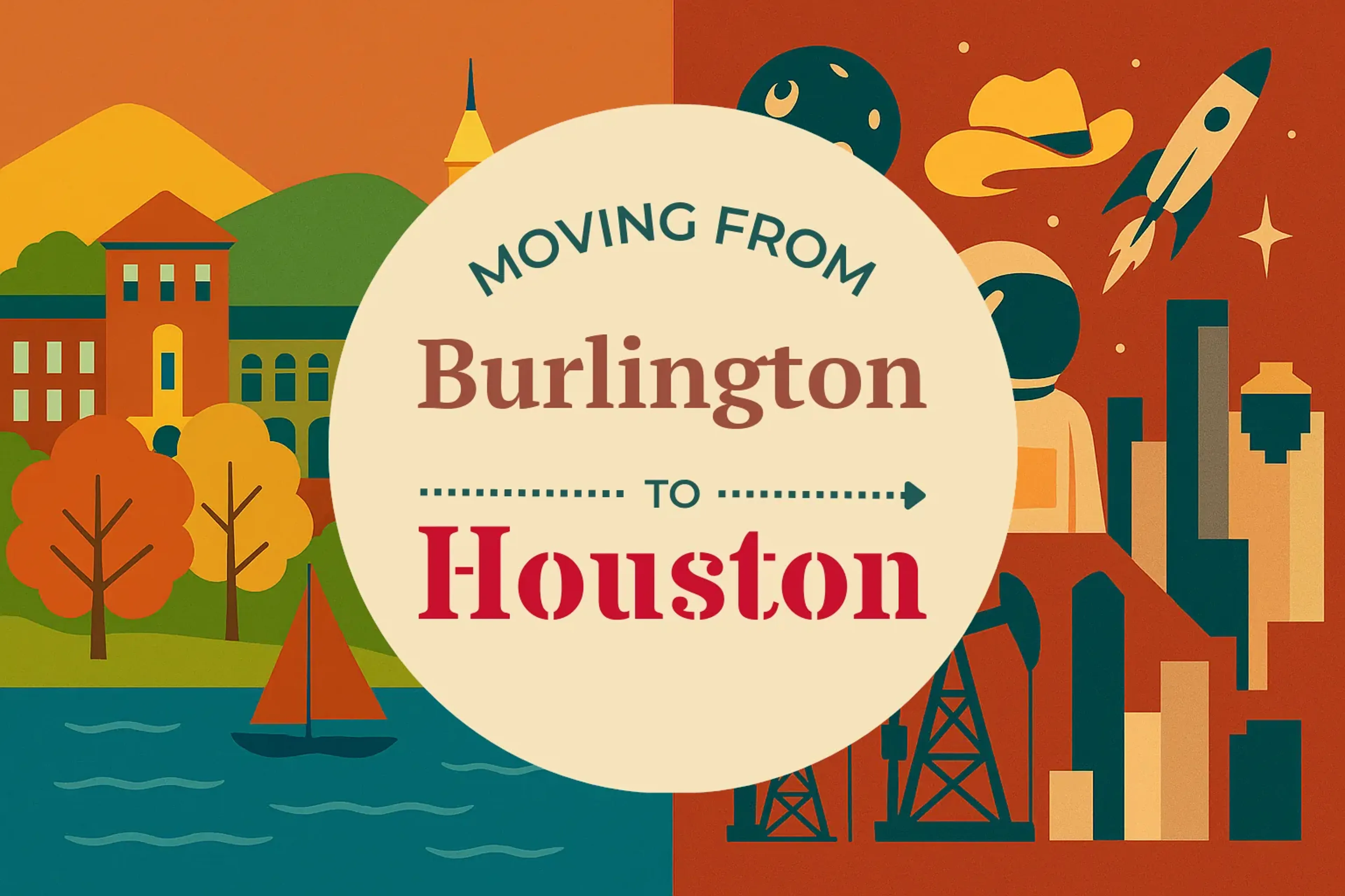 Side-by-side comparison of Burlington to Houston moving companies
