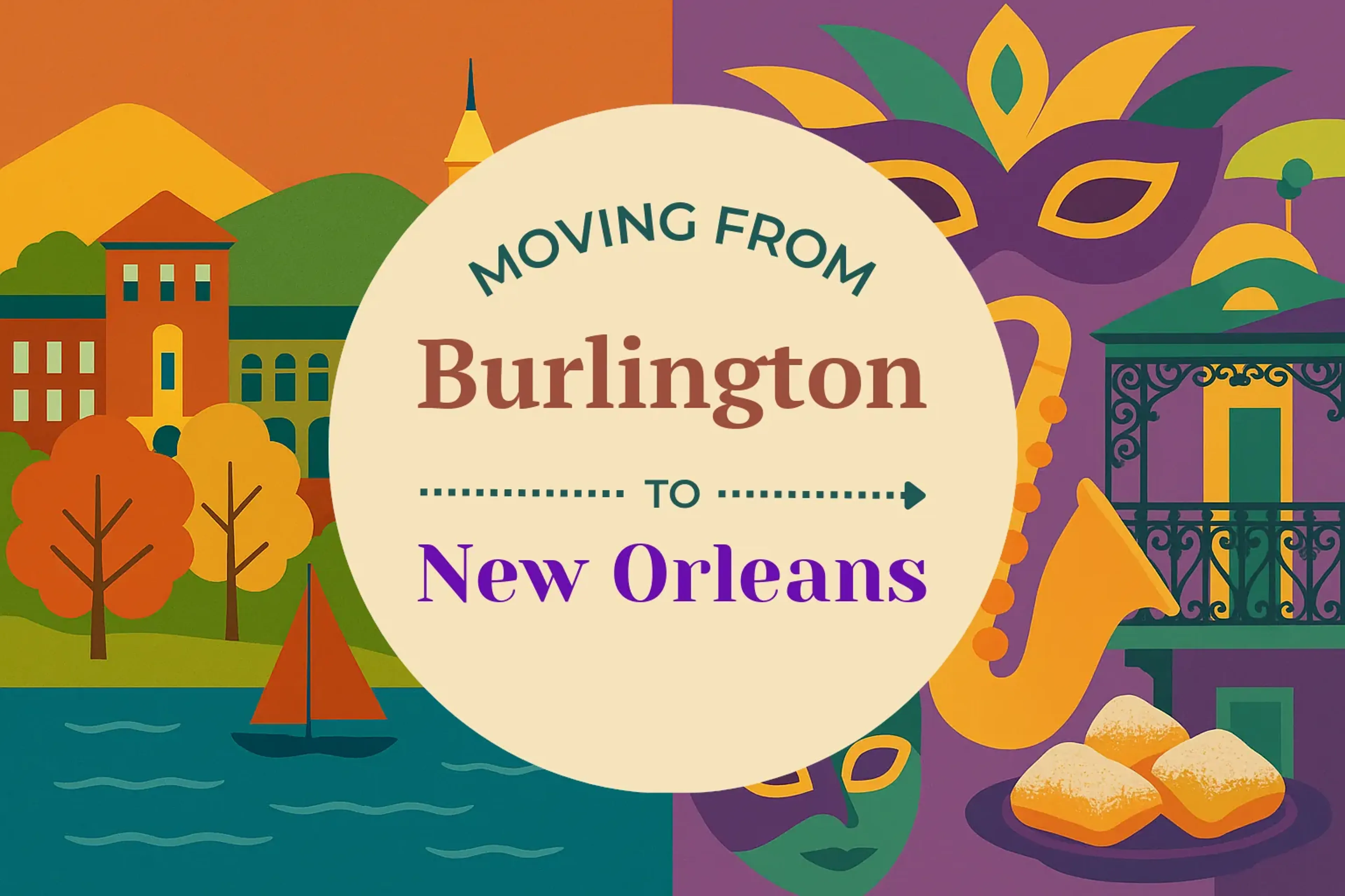 Side-by-side comparison of Burlington to New Orleans moving companies