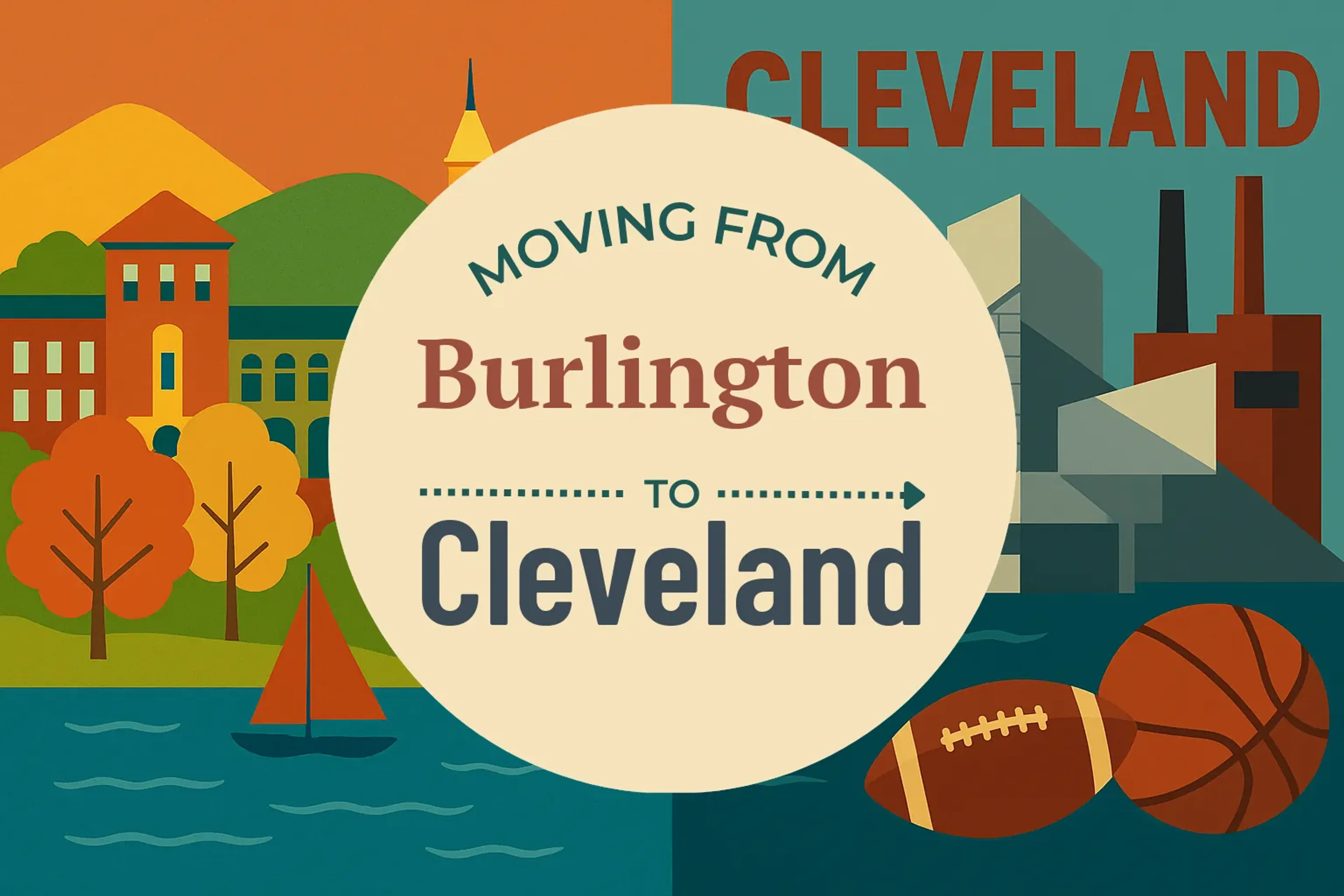Side-by-side comparison of Burlington to Cleveland moving companies