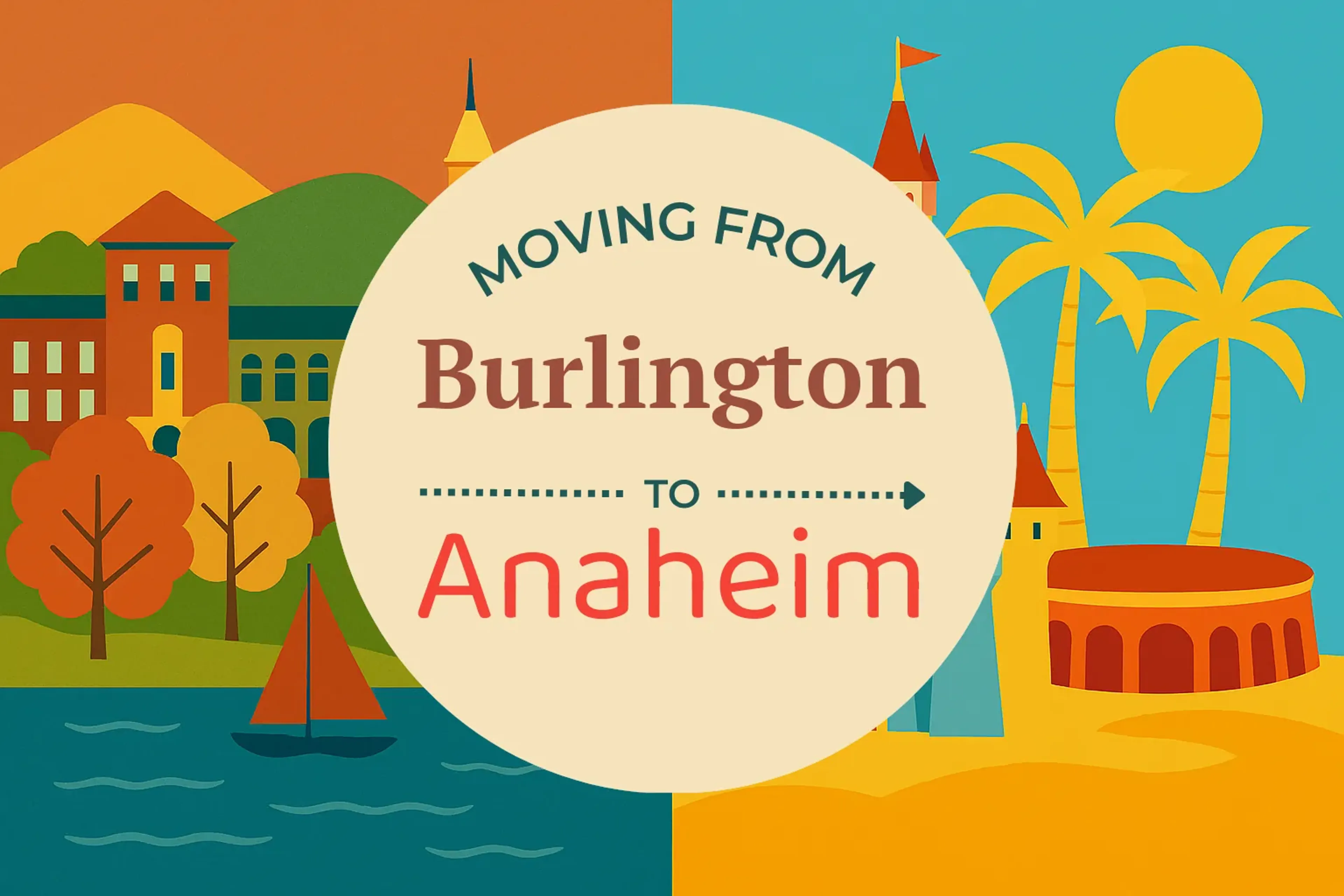 Side-by-side comparison of Burlington to Anaheim moving companies