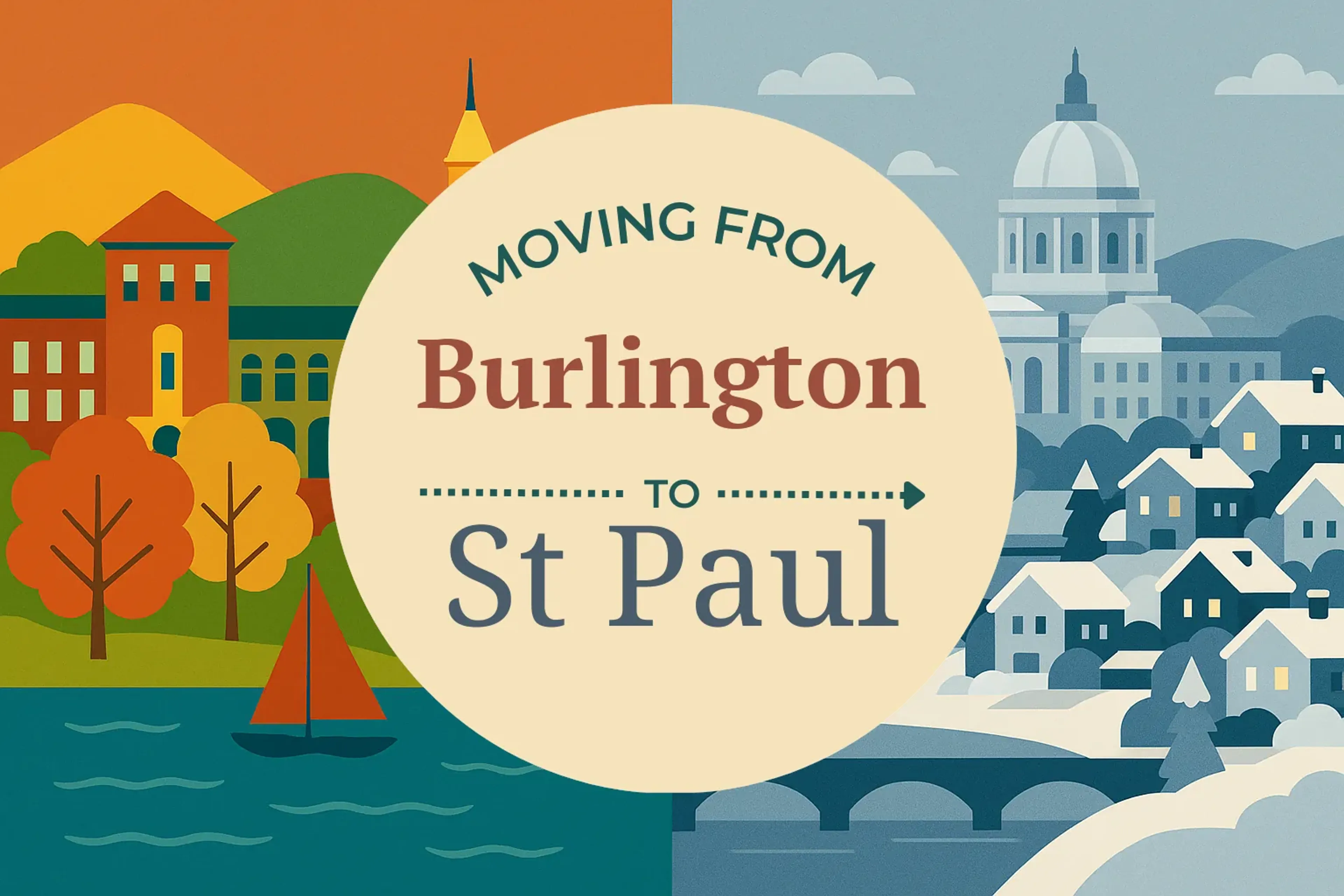 Side-by-side comparison of Burlington to St. Paul moving companies