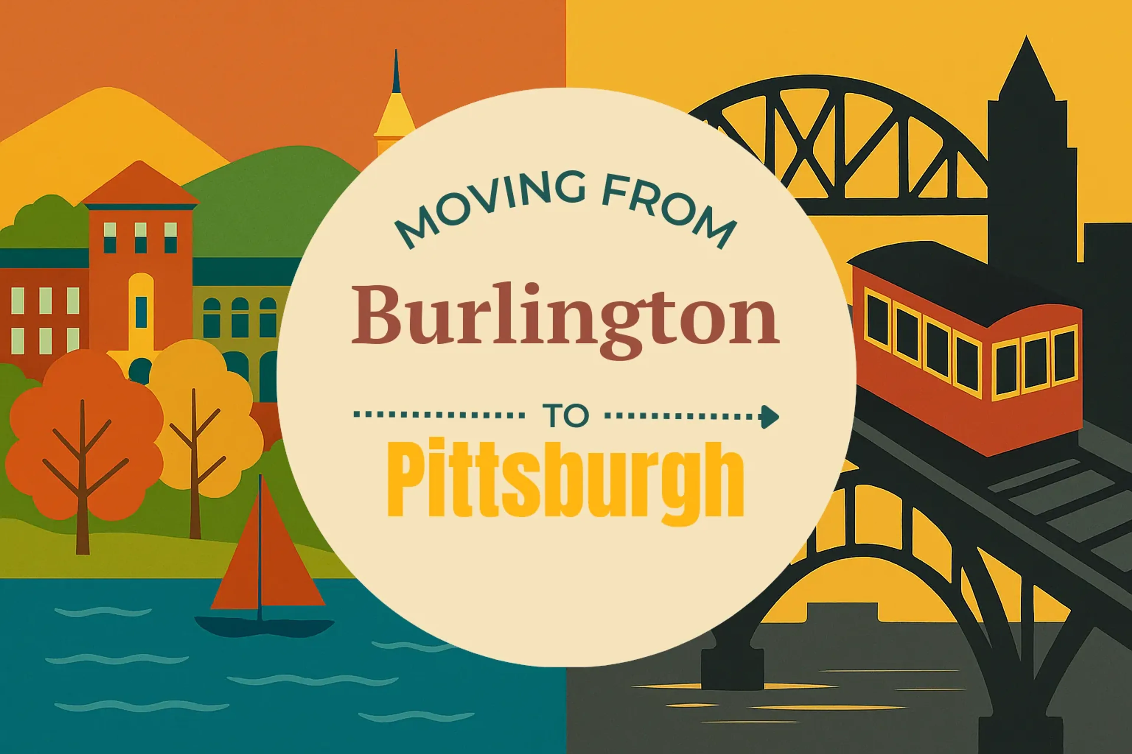 Side-by-side comparison of Burlington to Pittsburgh moving companies