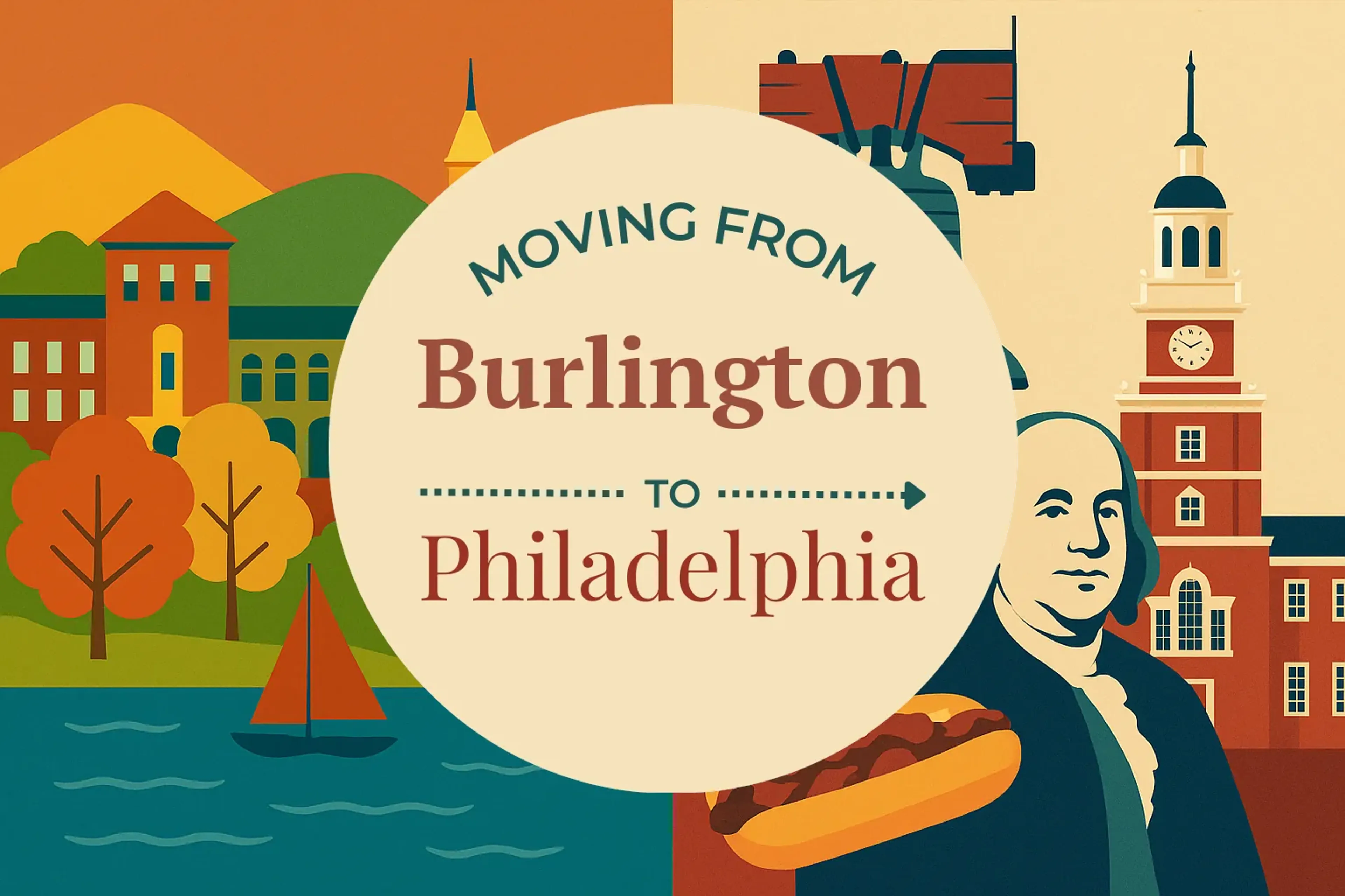 Side-by-side comparison of Burlington to Philadelphia moving companies
