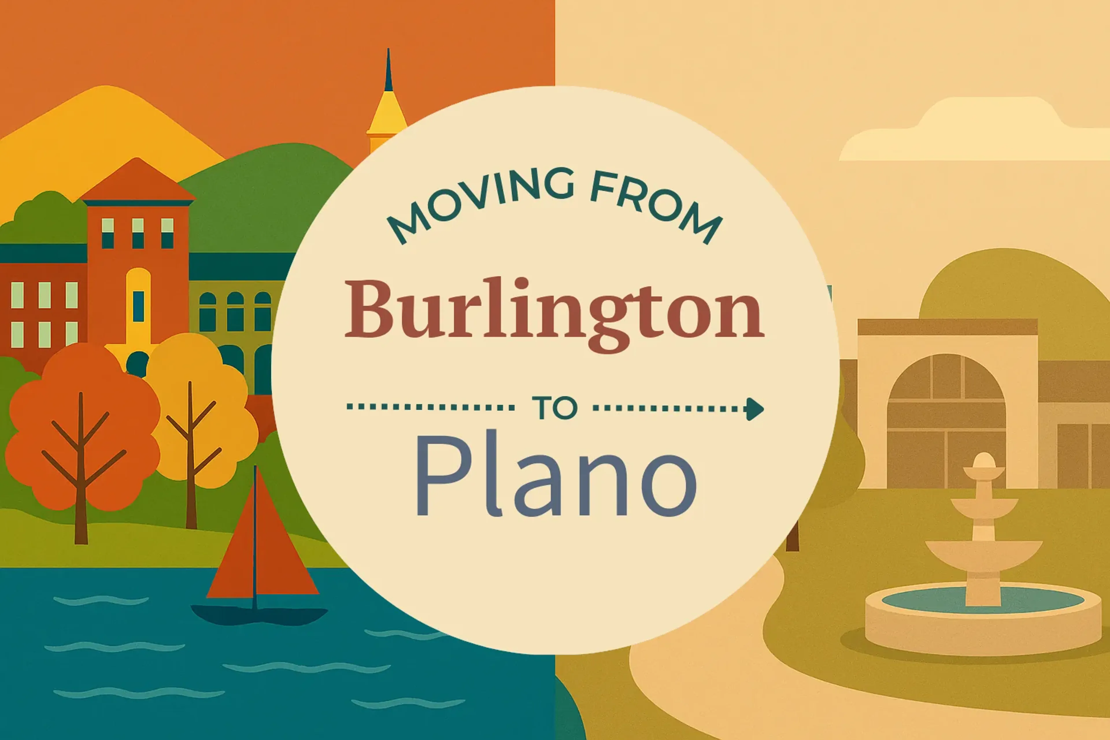 Side-by-side comparison of Burlington to Plano moving companies