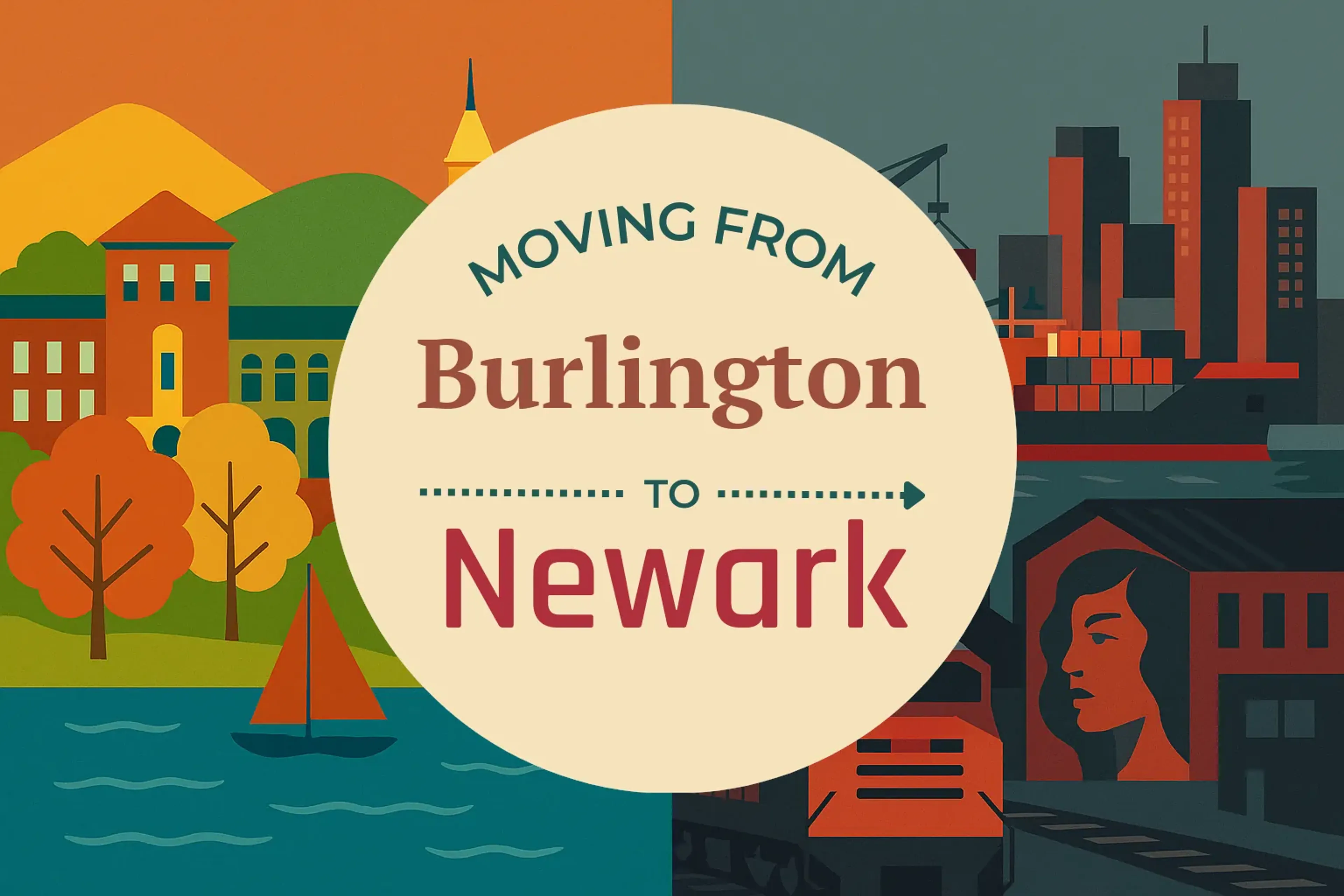Side-by-side comparison of Burlington to Newark moving companies