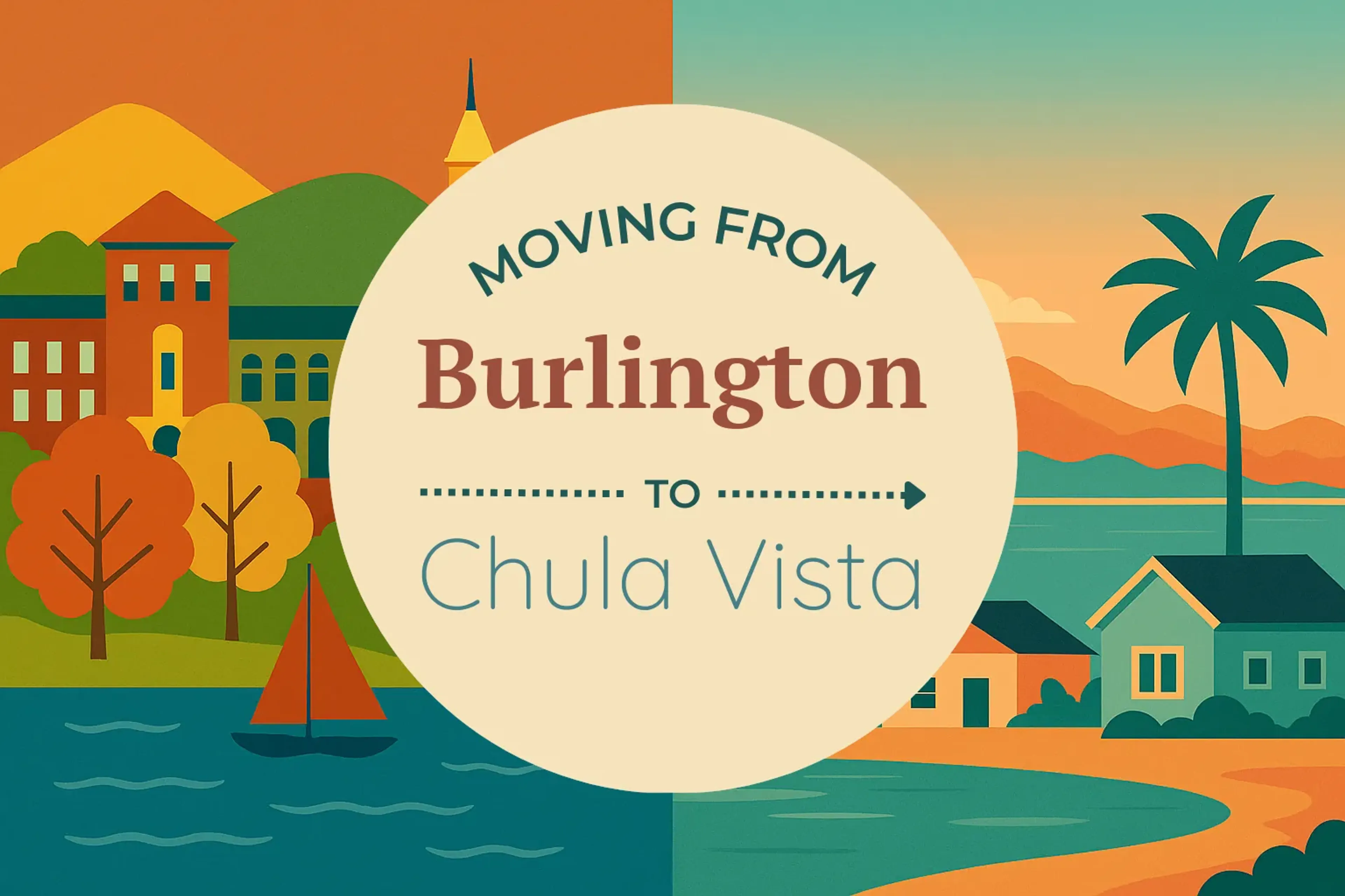 Side-by-side comparison of Burlington to Chula Vista moving companies