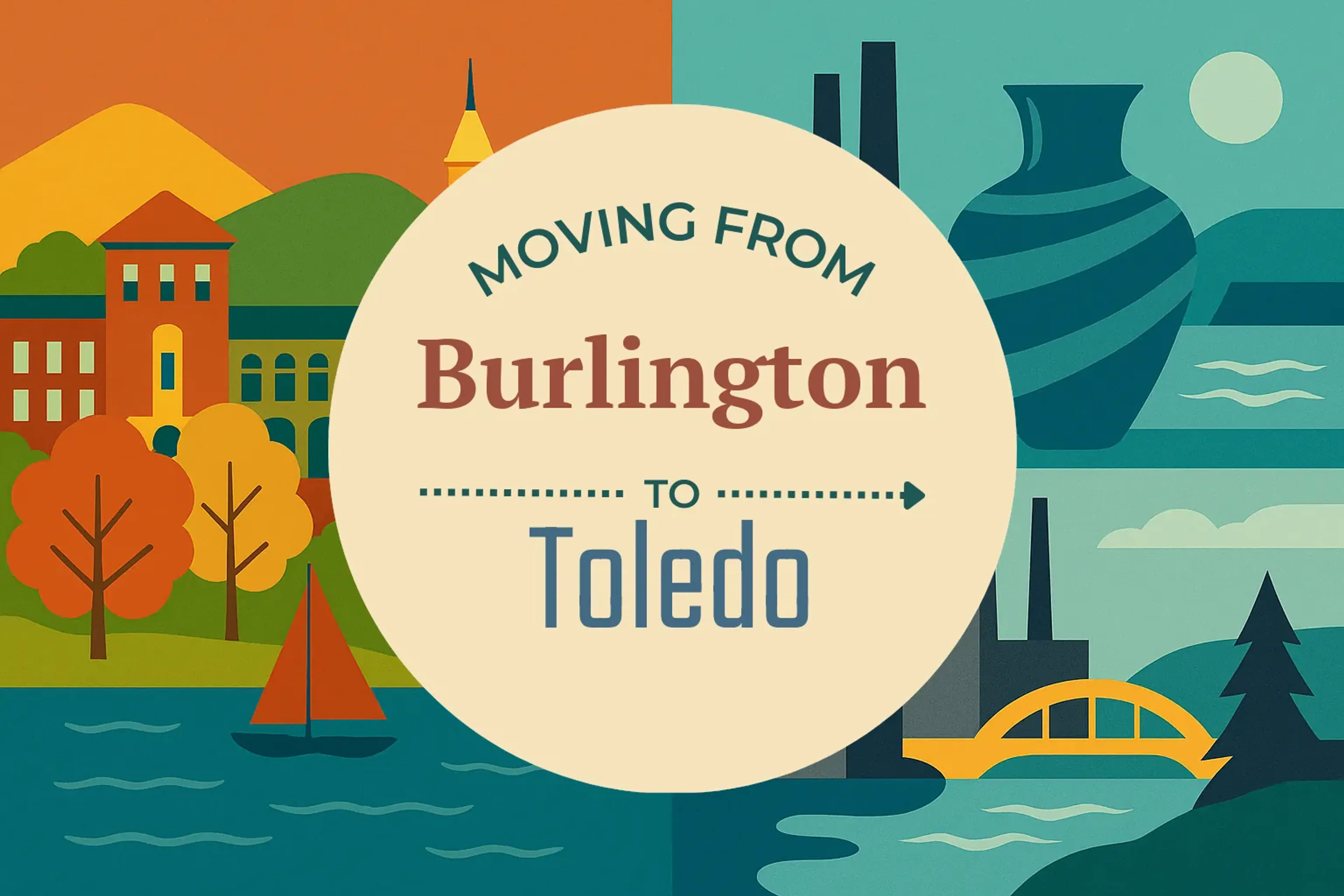 Side-by-side comparison of Burlington to Toledo moving companies