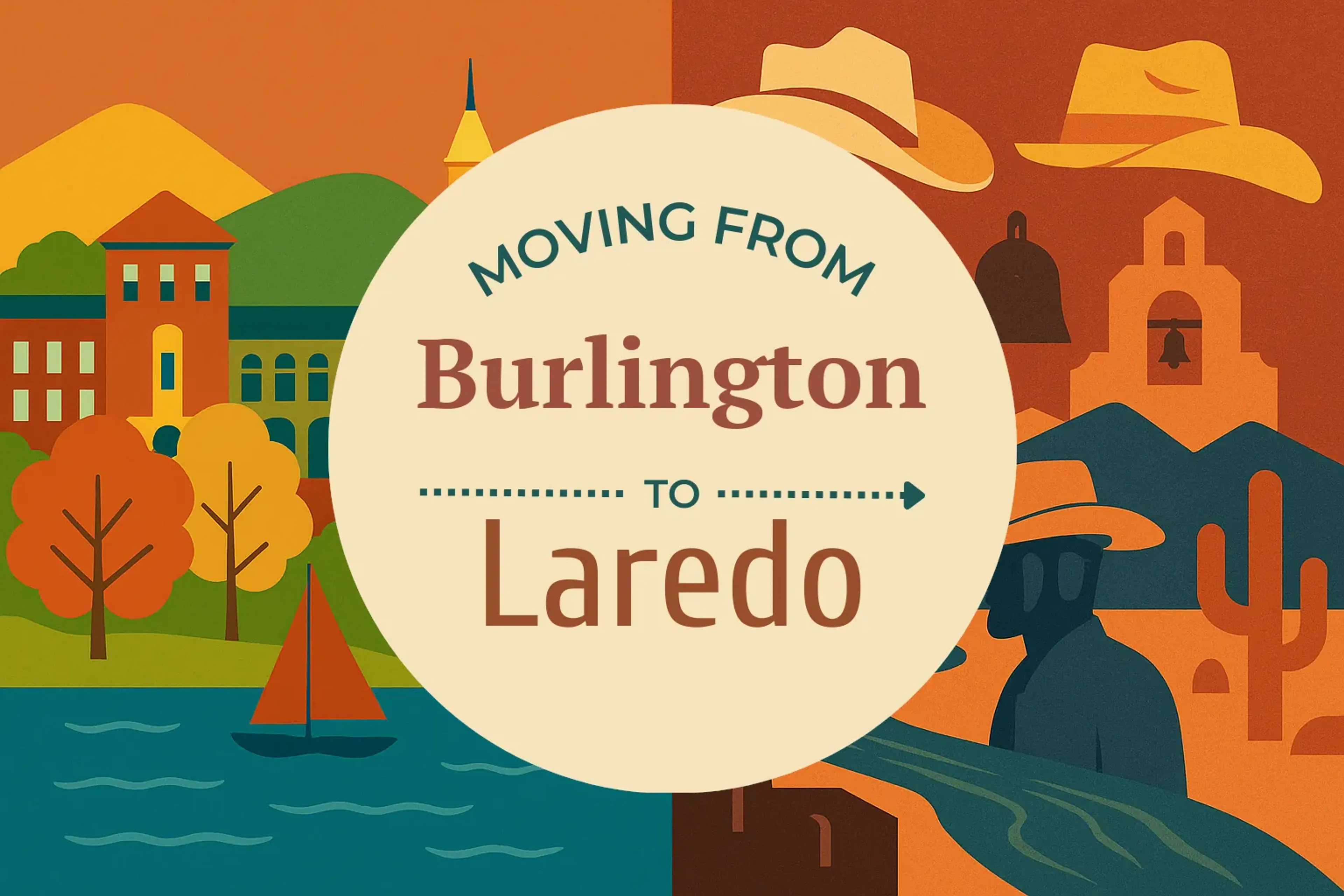 Side-by-side comparison of Burlington to Laredo moving companies